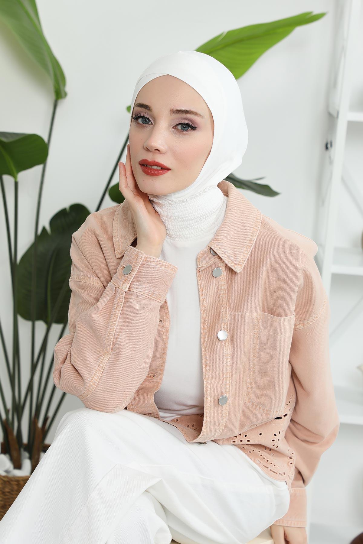 Önü Çapraz Detaylı Penye Bone,TB-4,TB-4