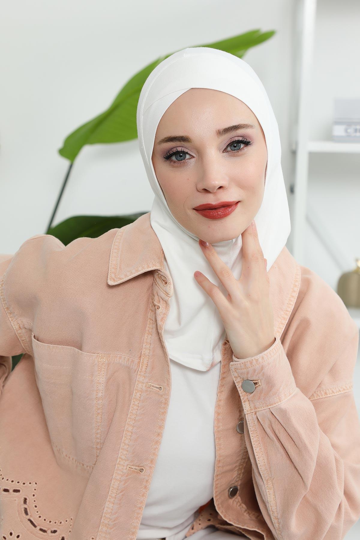 Önü Çapraz Detaylı Penye Bone,TB-4,TB-4