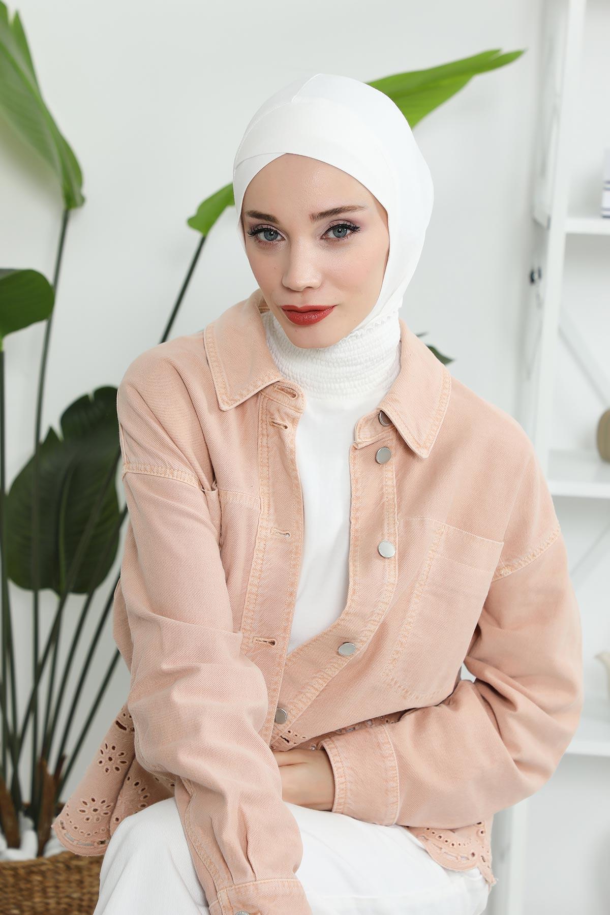 Önü Çapraz Detaylı Penye Bone,TB-4,TB-4