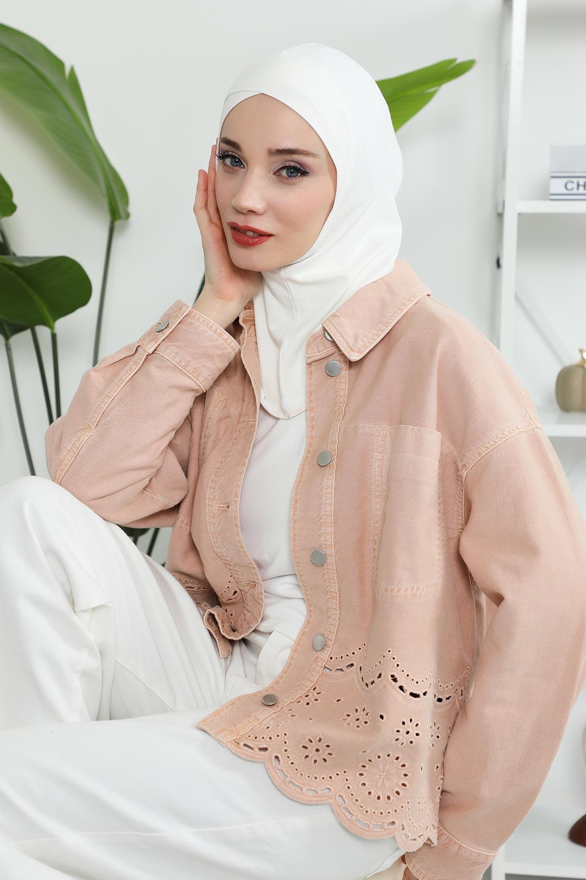 Önü Çapraz Detaylı Penye Bone,TB-4,TB-4