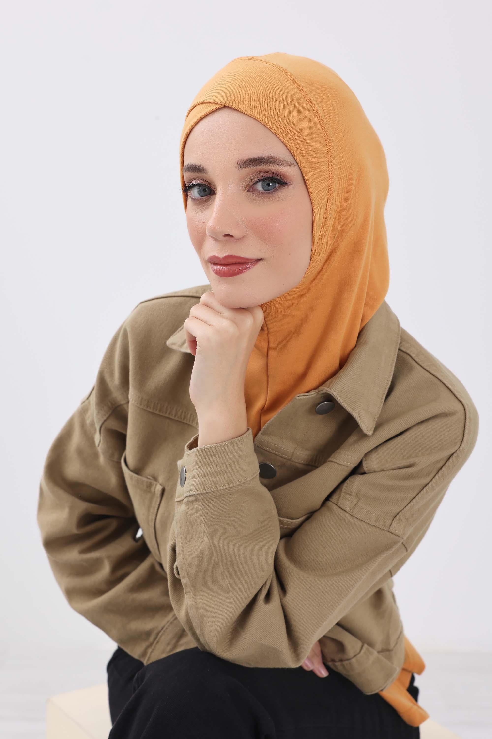 Önü Çapraz Detaylı Tesettür Bone,TB-4RB