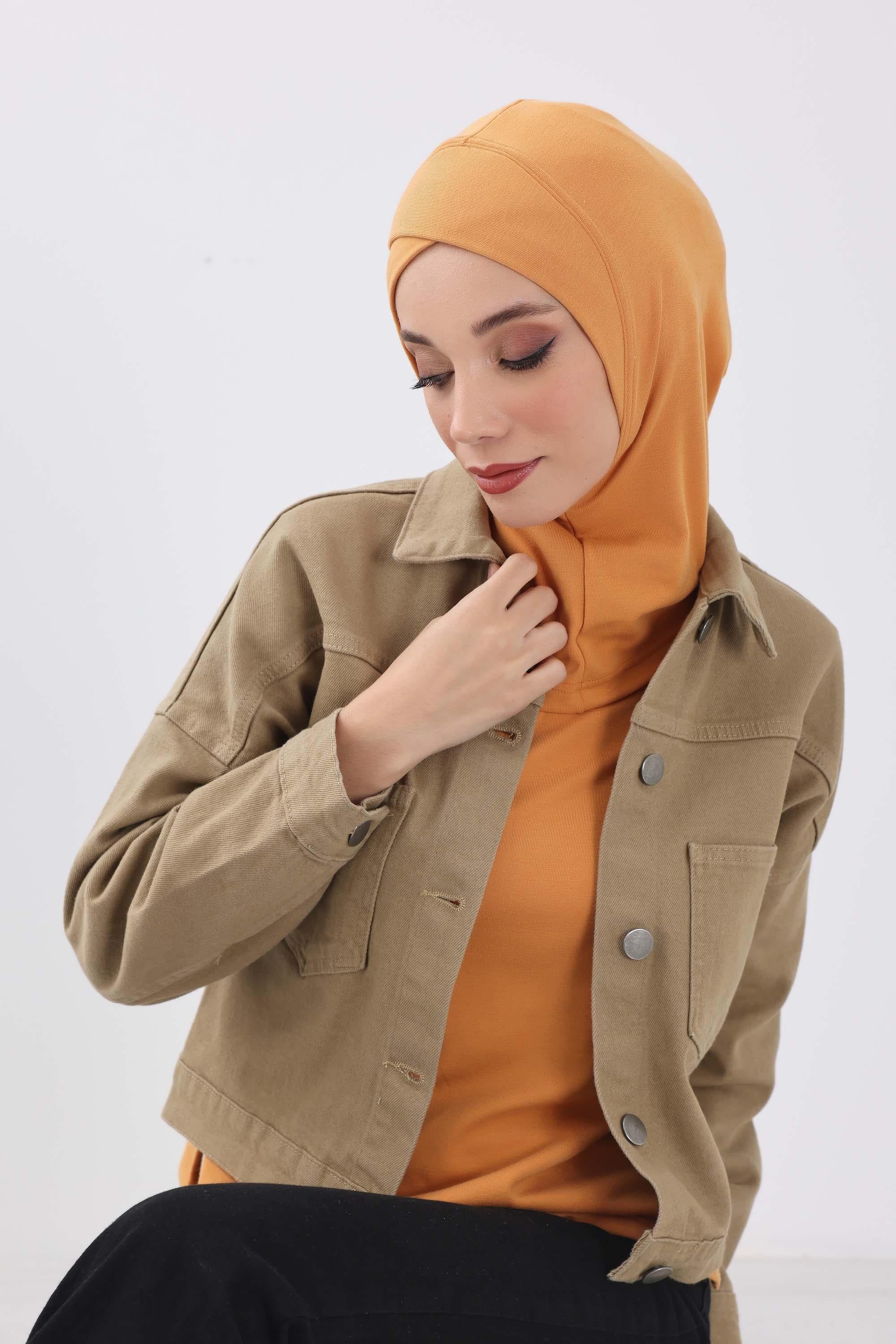 Önü Çapraz Detaylı Tesettür Bone,TB-4RB