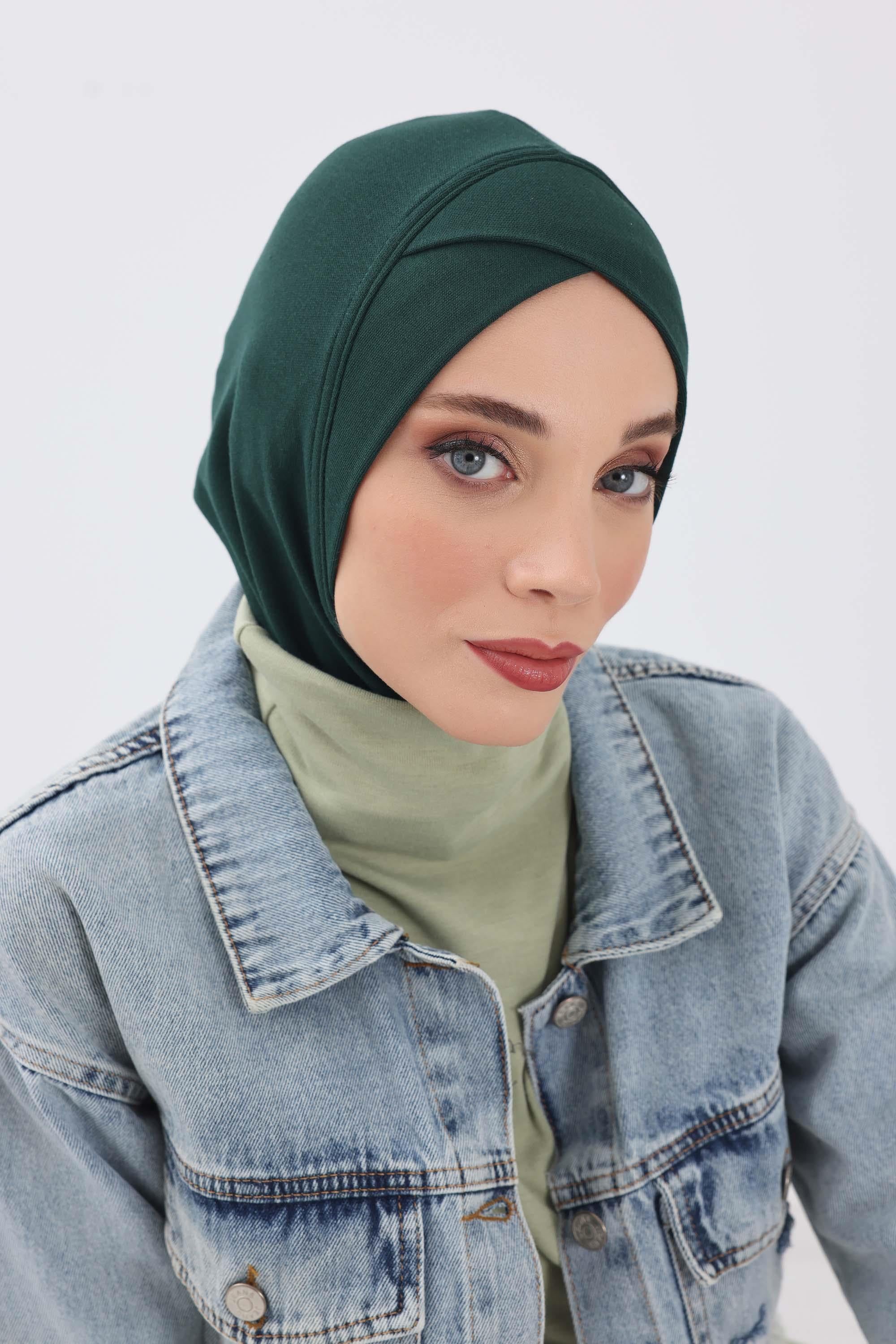 Önü Çapraz Detaylı Tesettür Bone,TB-4RB