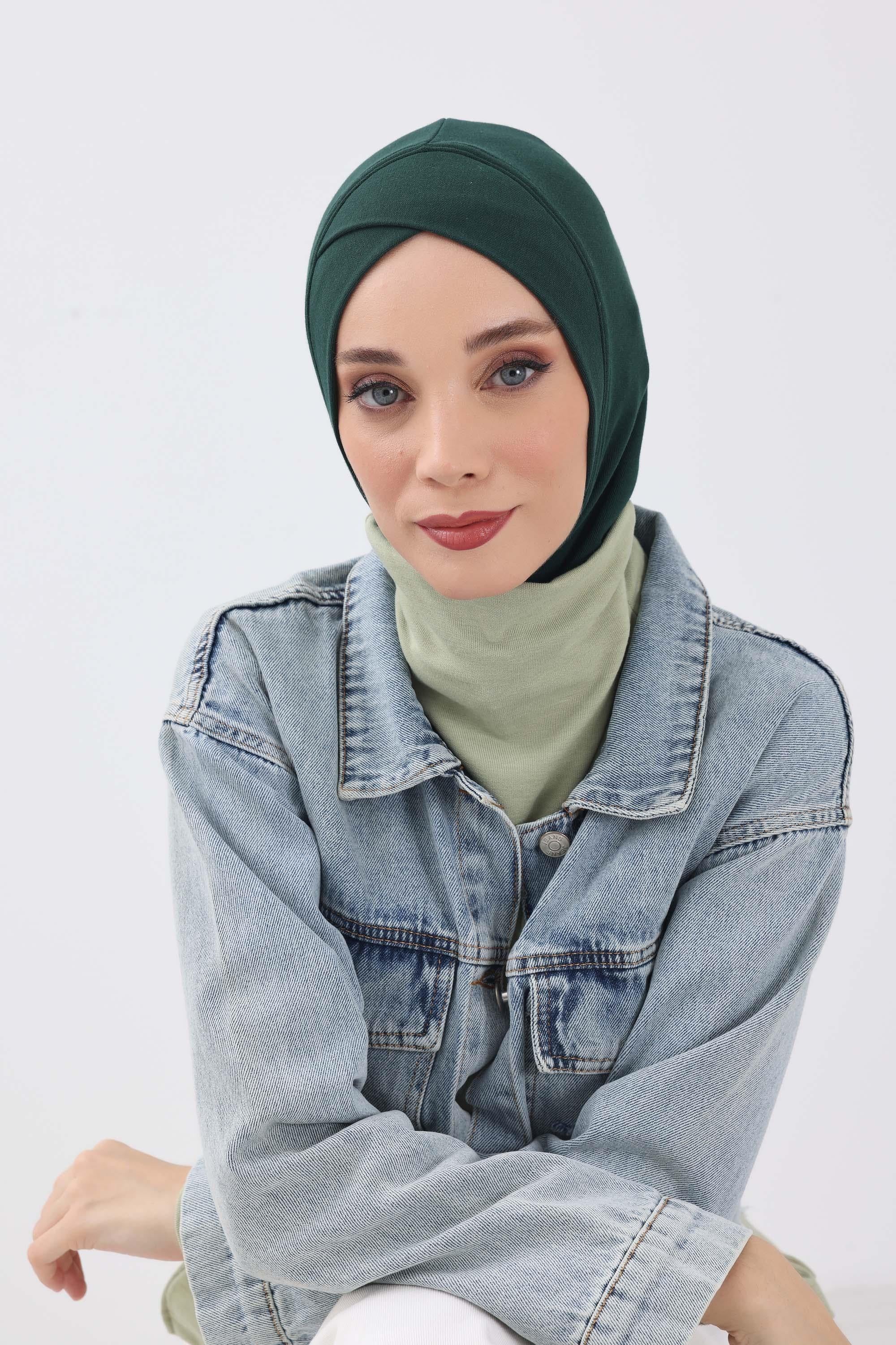Önü Çapraz Detaylı Tesettür Bone,TB-4RB