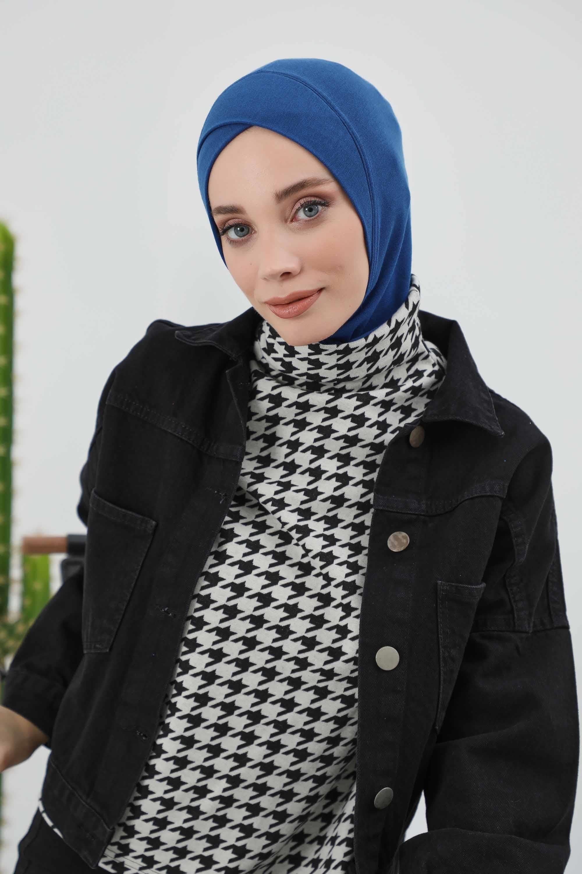 Önü Çapraz Detaylı Tesettür Bone,TB-4RB