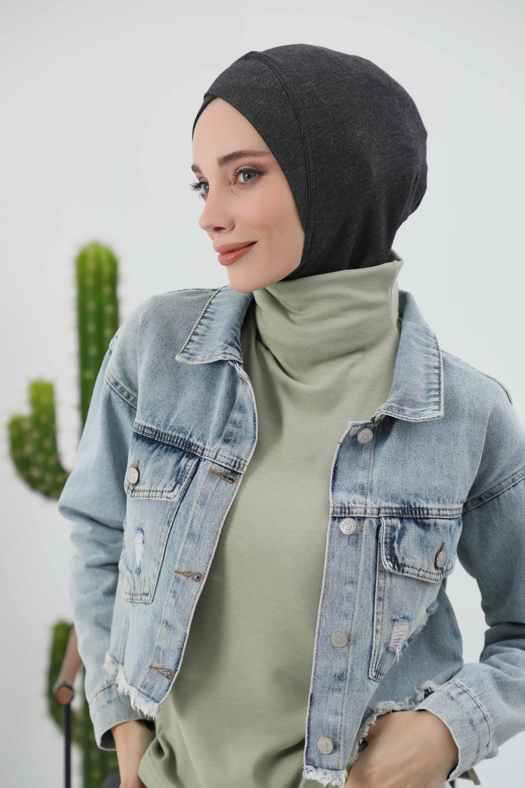 Önü Çapraz Detaylı Tesettür Bone,TB-4RB