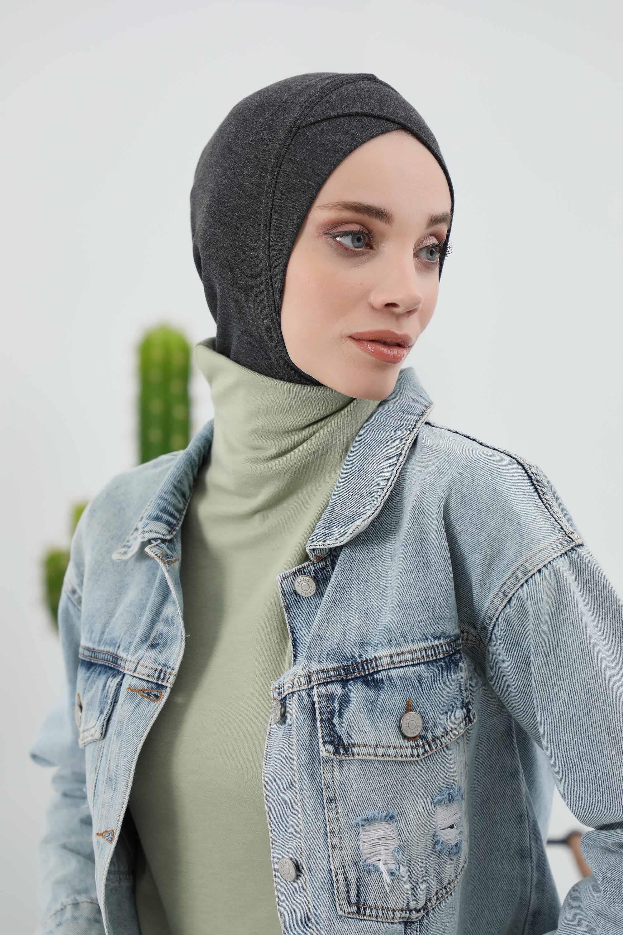 Önü Çapraz Detaylı Tesettür Bone,TB-4RB