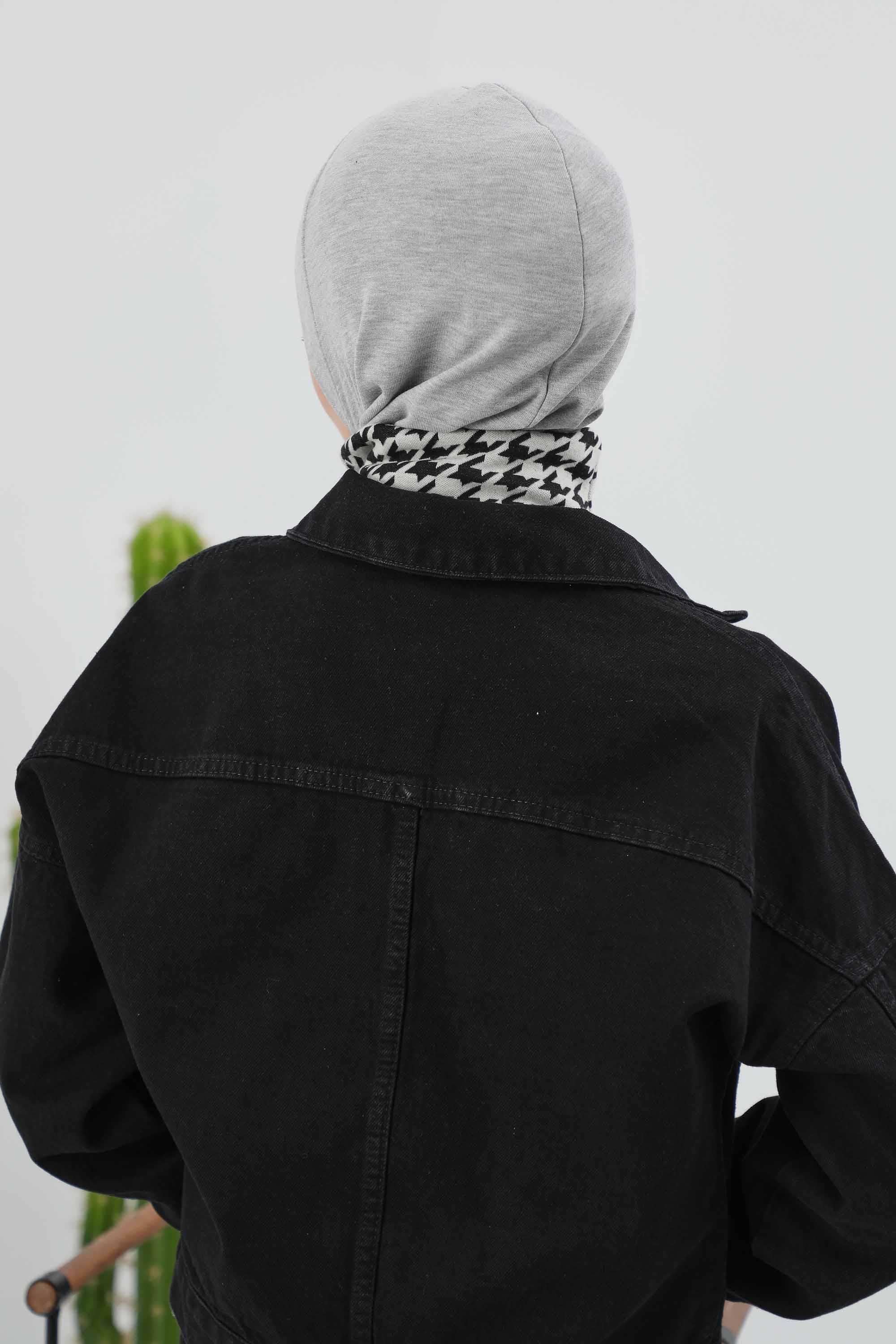 Önü Çapraz Detaylı Tesettür Bone,TB-4RB