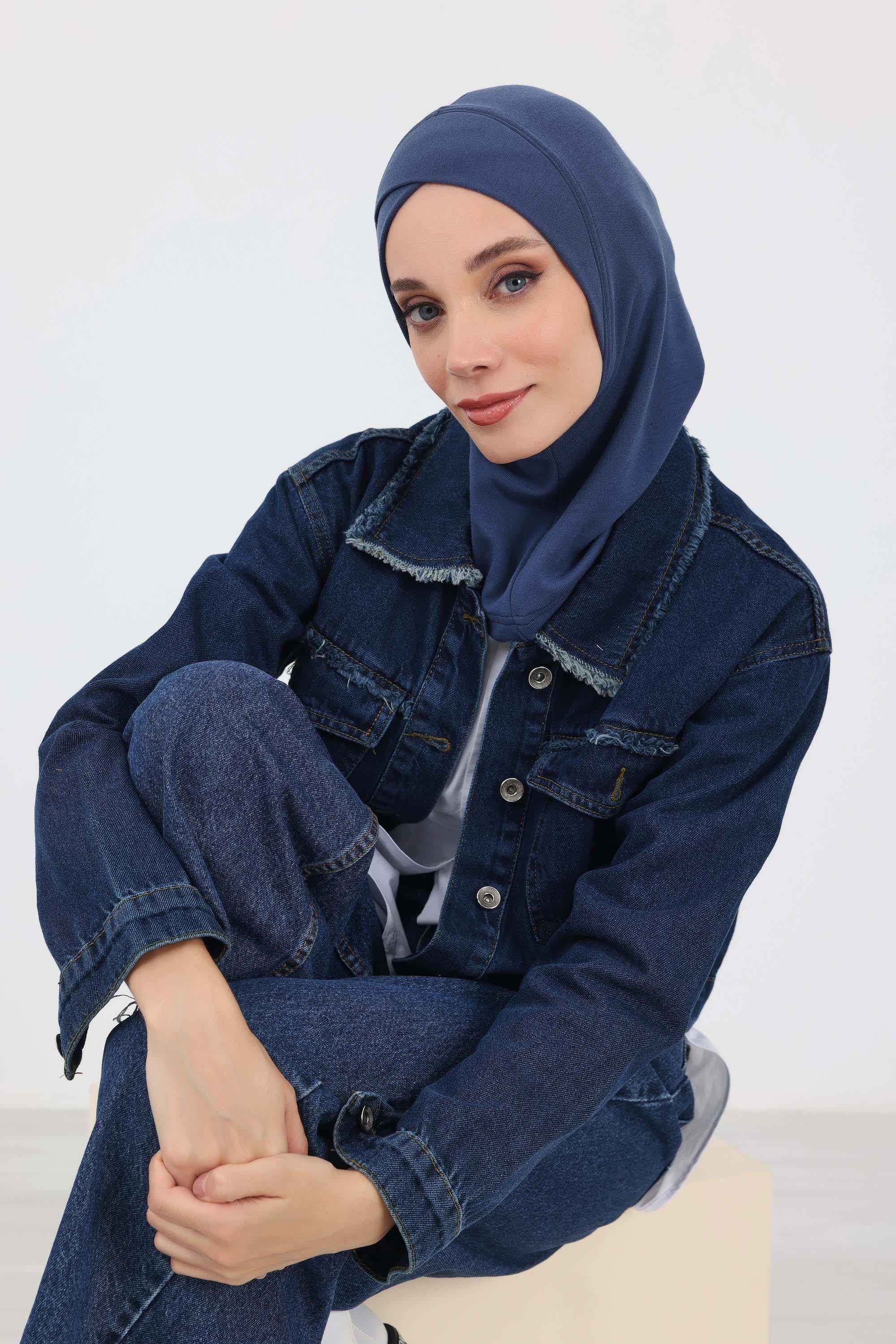 Önü Çapraz Detaylı Tesettür Bone,TB-4RB