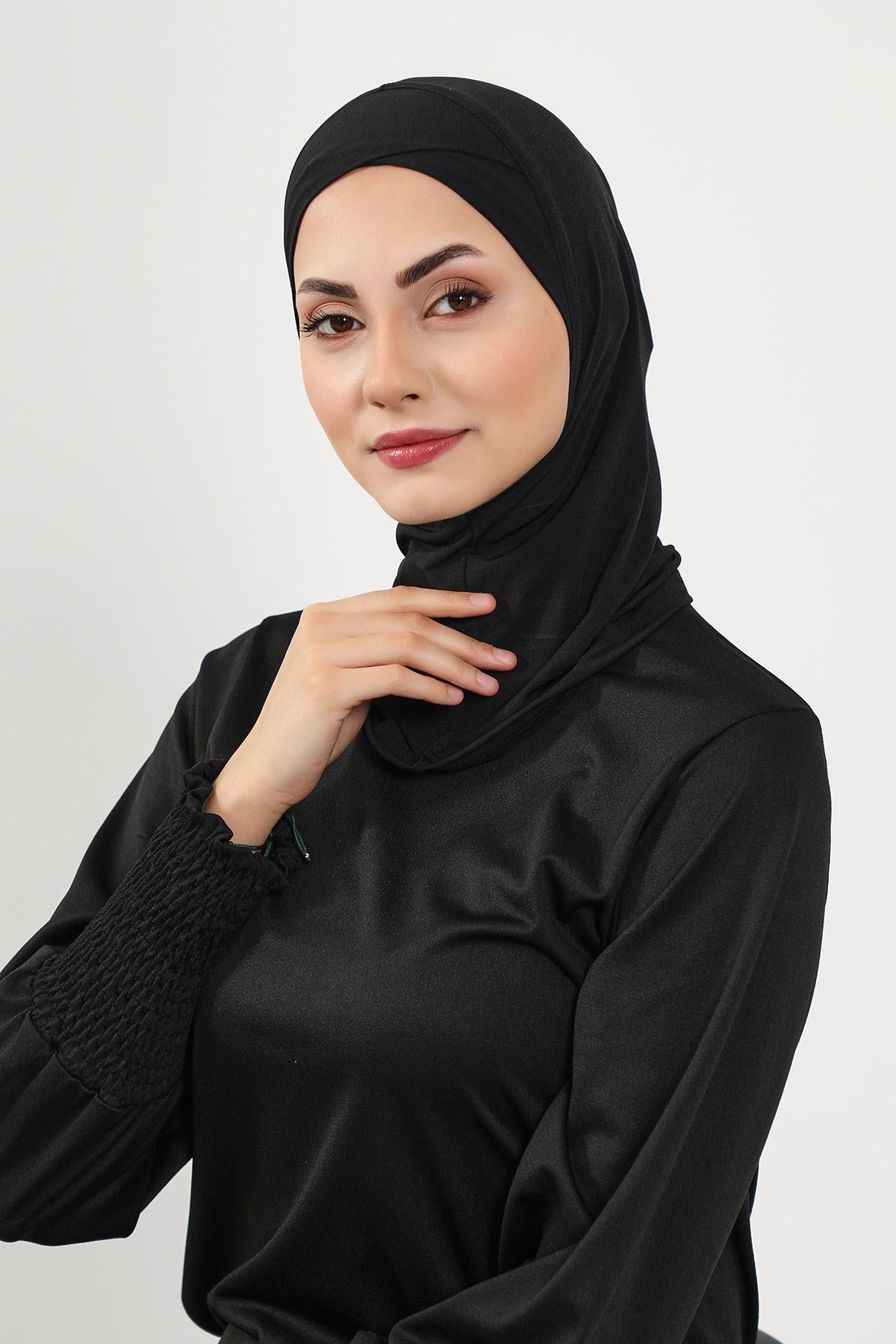 Önü Çapraz Ninja Tesettür (Deniz,Havuz) Yüzücü Bonesi,TB-4SN