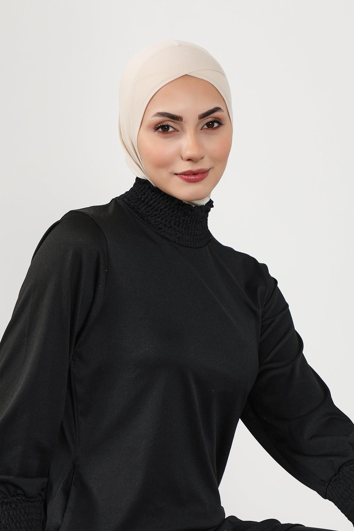 Önü Çapraz Ninja Tesettür (Deniz,Havuz) Yüzücü Bonesi,TB-4SN
