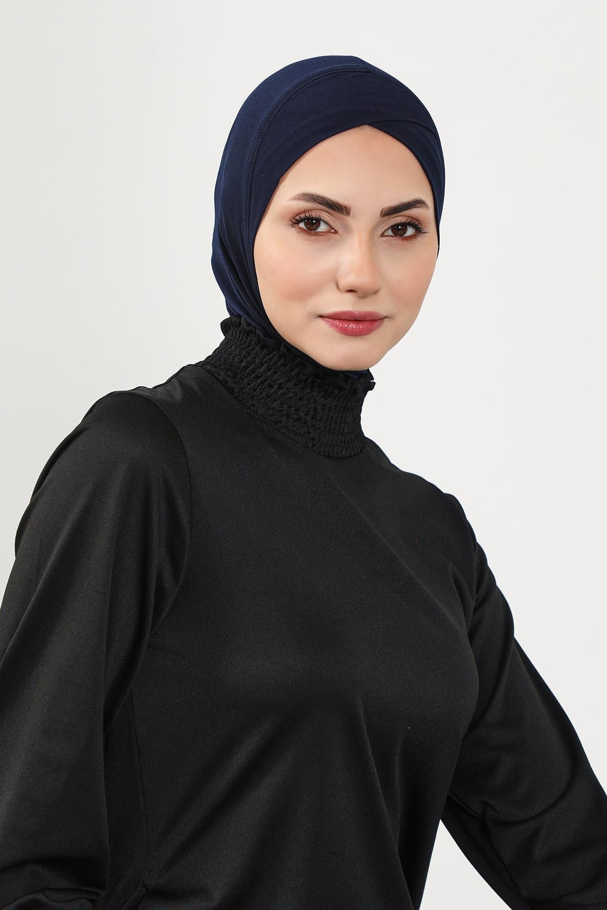 Önü Çapraz Ninja Tesettür (Deniz,Havuz) Yüzücü Bonesi,TB-4SN