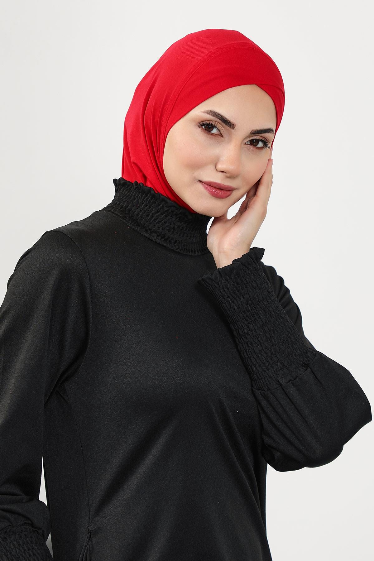Önü Çapraz Ninja Tesettür (Deniz,Havuz) Yüzücü Bonesi,TB-4SN