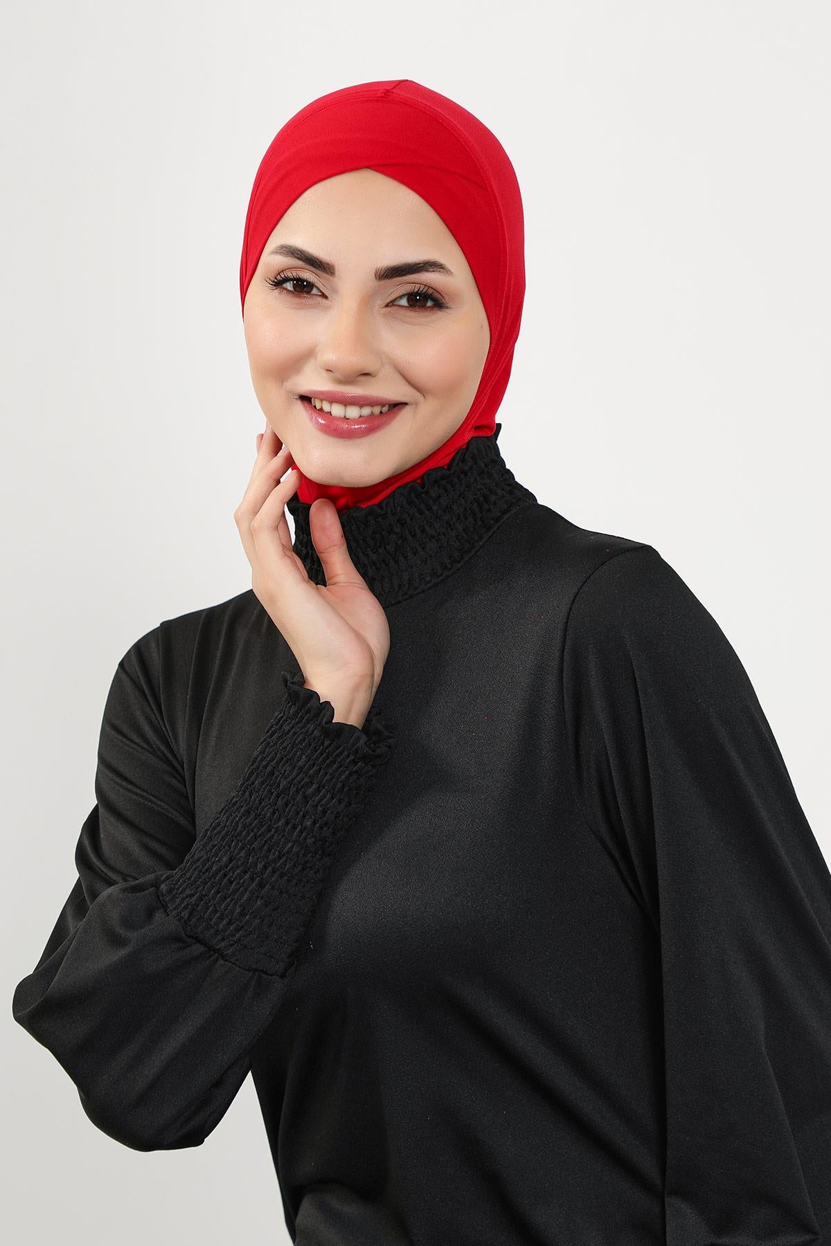 Önü Çapraz Ninja Tesettür (Deniz,Havuz) Yüzücü Bonesi,TB-4SN