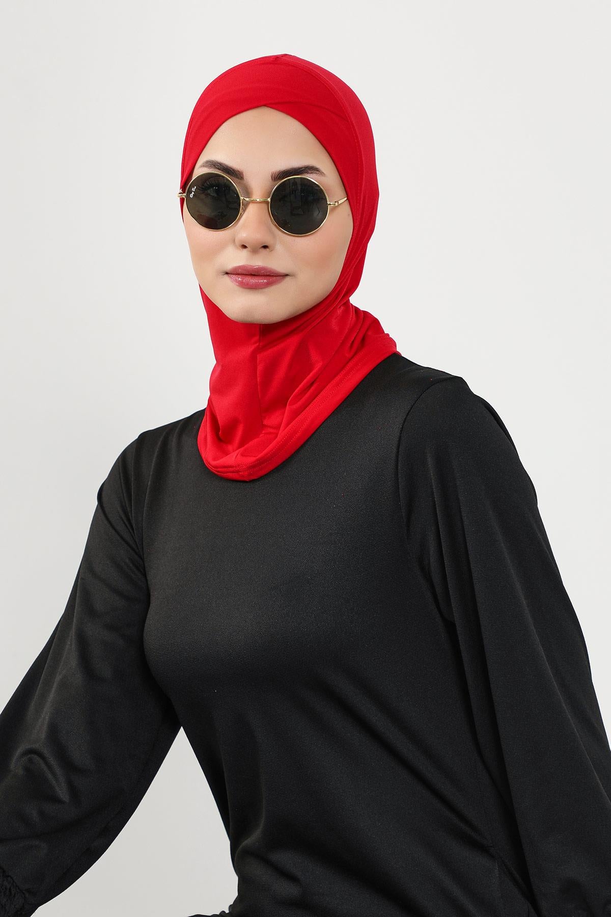 Önü Çapraz Ninja Tesettür (Deniz,Havuz) Yüzücü Bonesi,TB-4SN