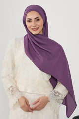 Önü Pileli Tasarım Krep Pratik Şal,PS-54