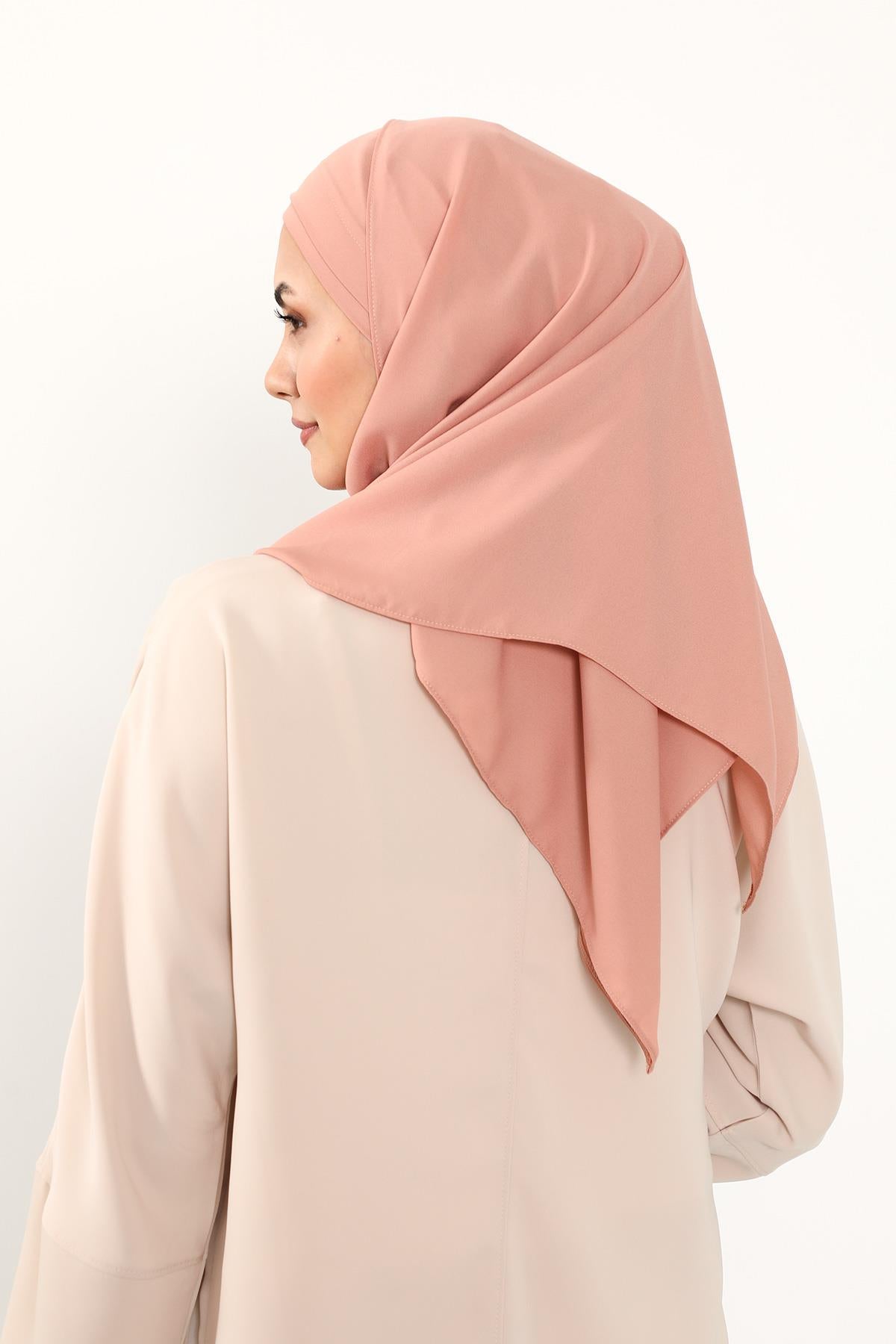 Önü Pileli Tasarım Krep Pratik Şal,PS-54