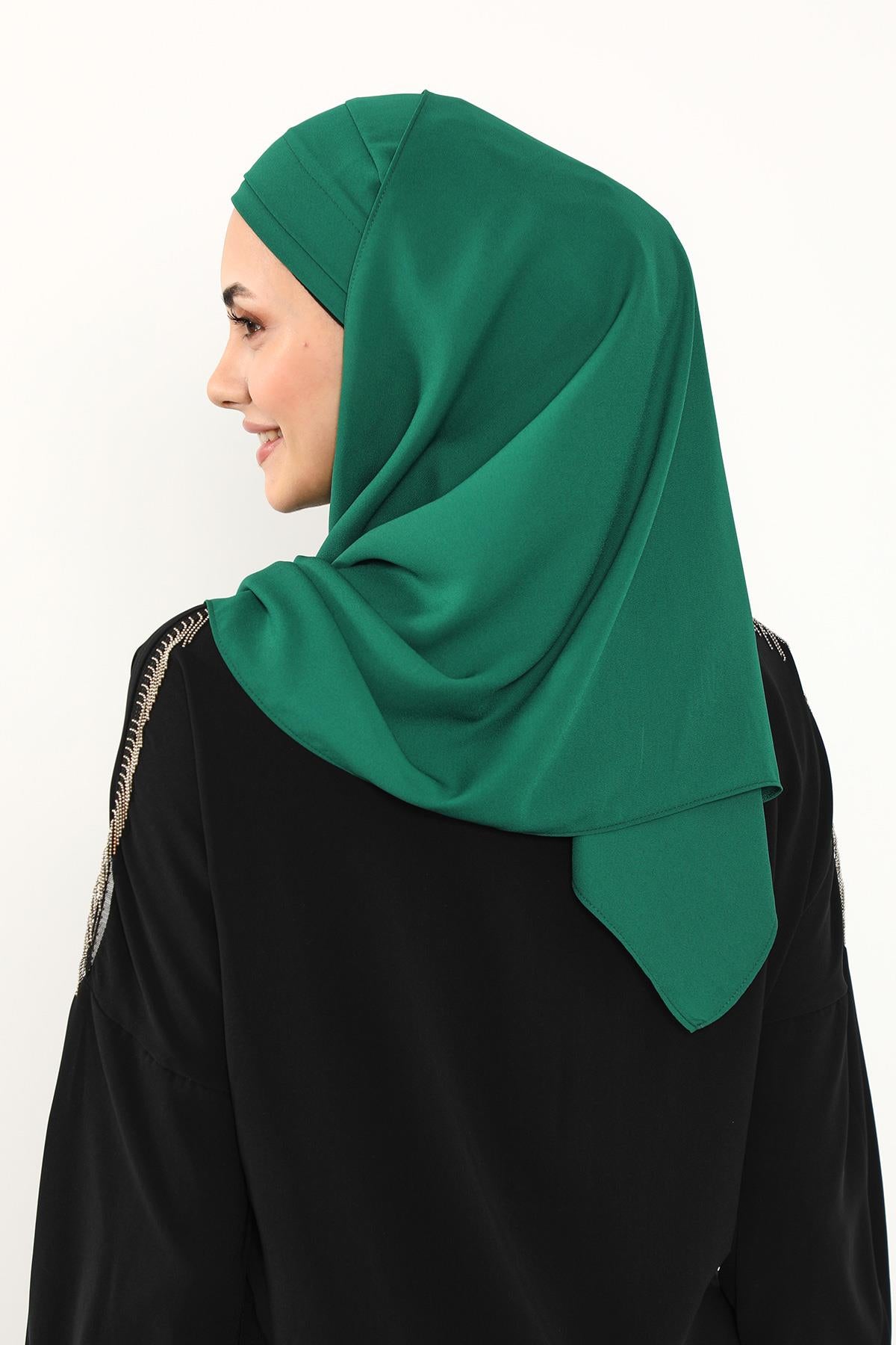 Önü Pileli Tasarım Krep Pratik Şal,PS-54