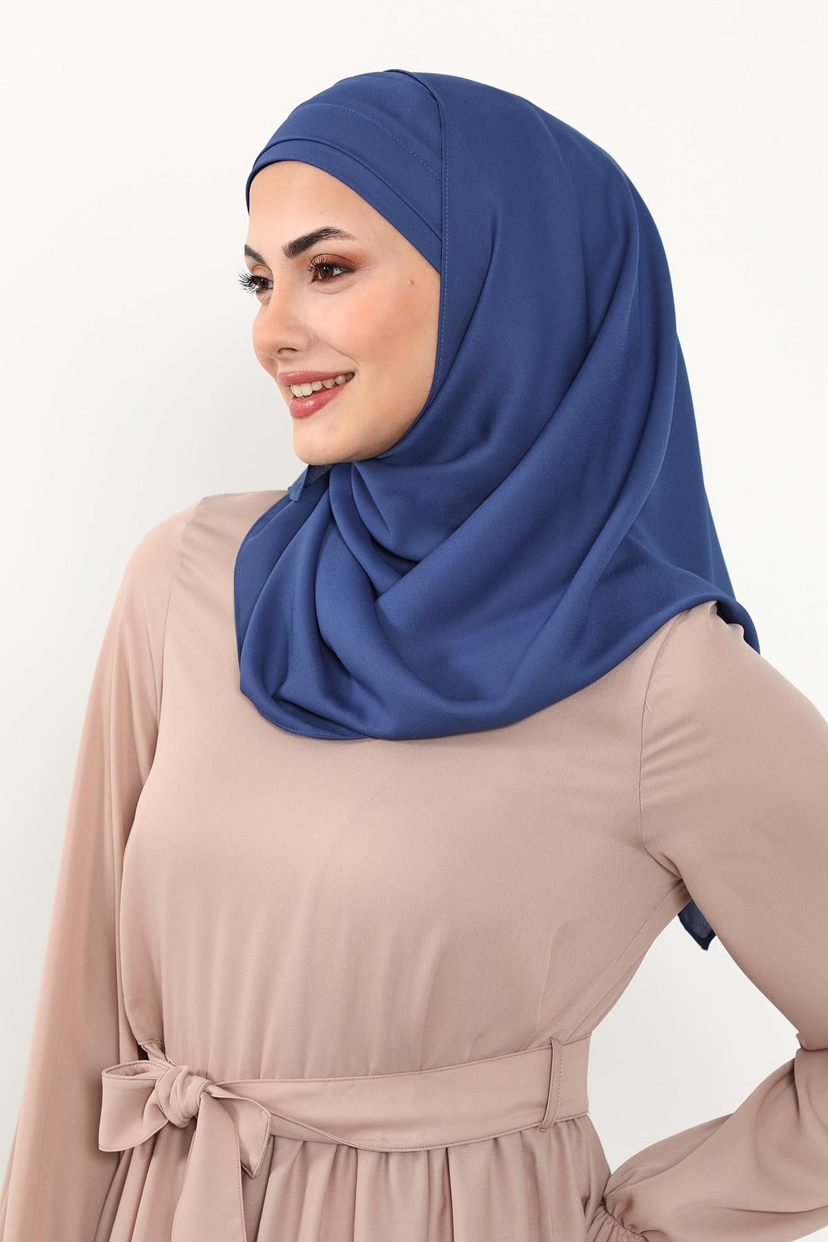 Önü Pileli Tasarım Krep Pratik Şal,PS-54