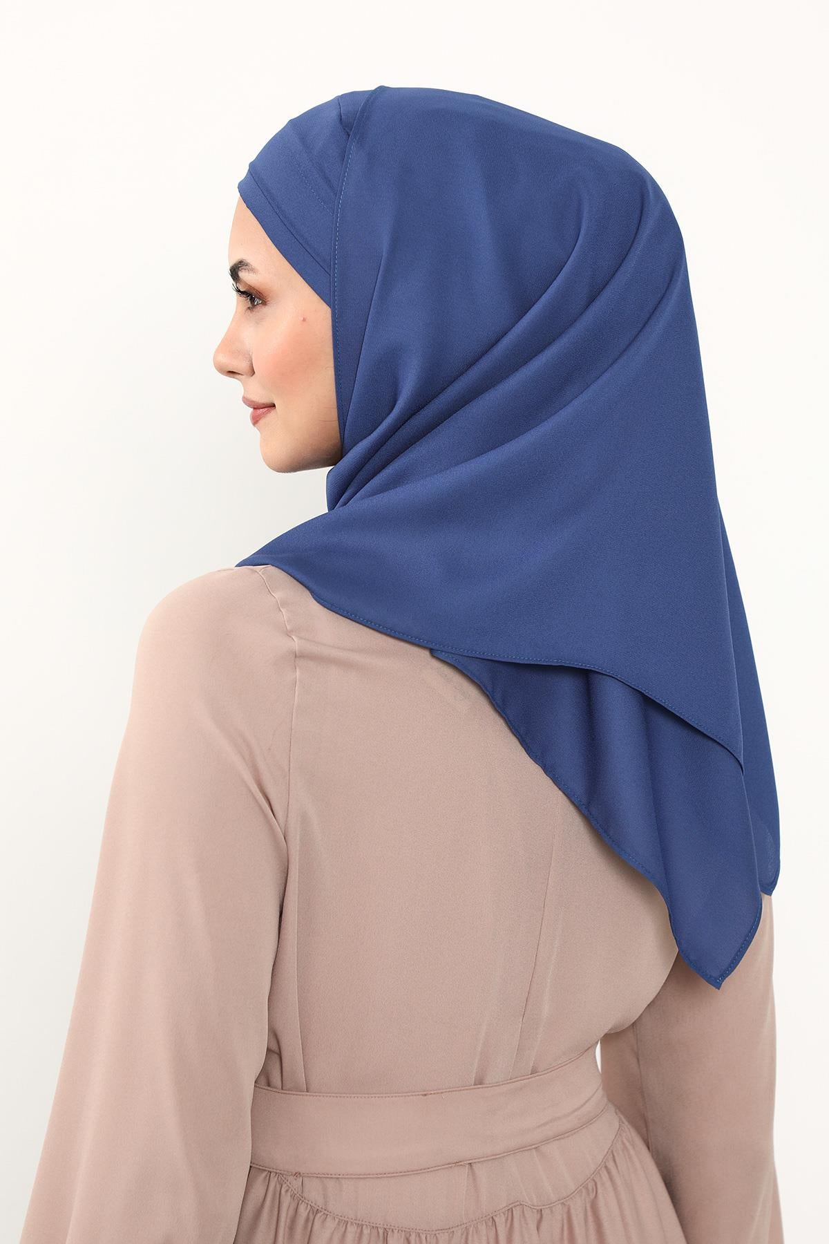 Önü Pileli Tasarım Krep Pratik Şal,PS-54