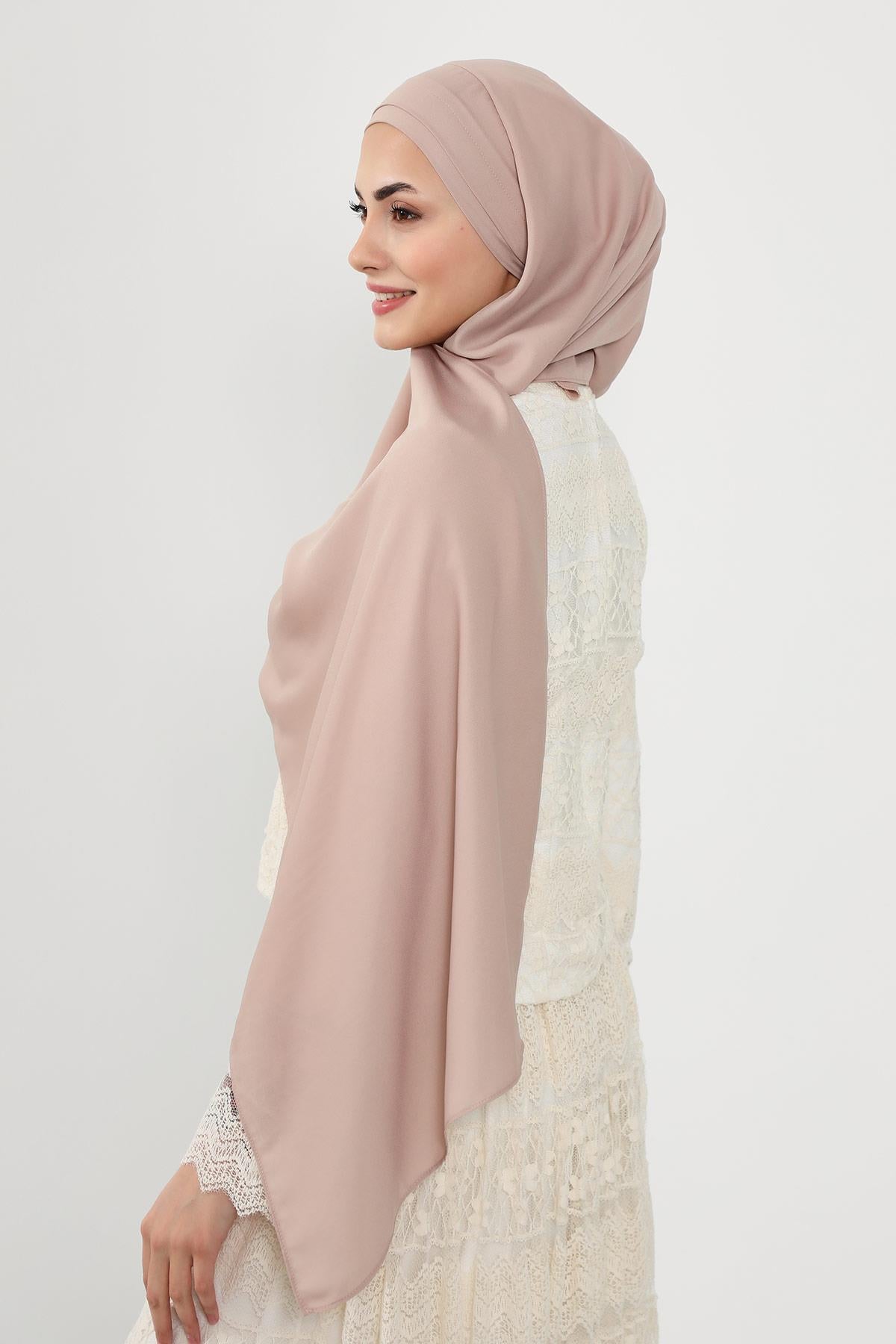 Önü Pileli Tasarım Krep Pratik Şal,PS-54