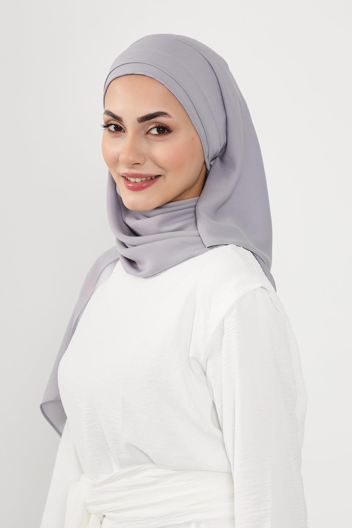 Önü Pileli Tasarım Krep Pratik Şal,PS-54