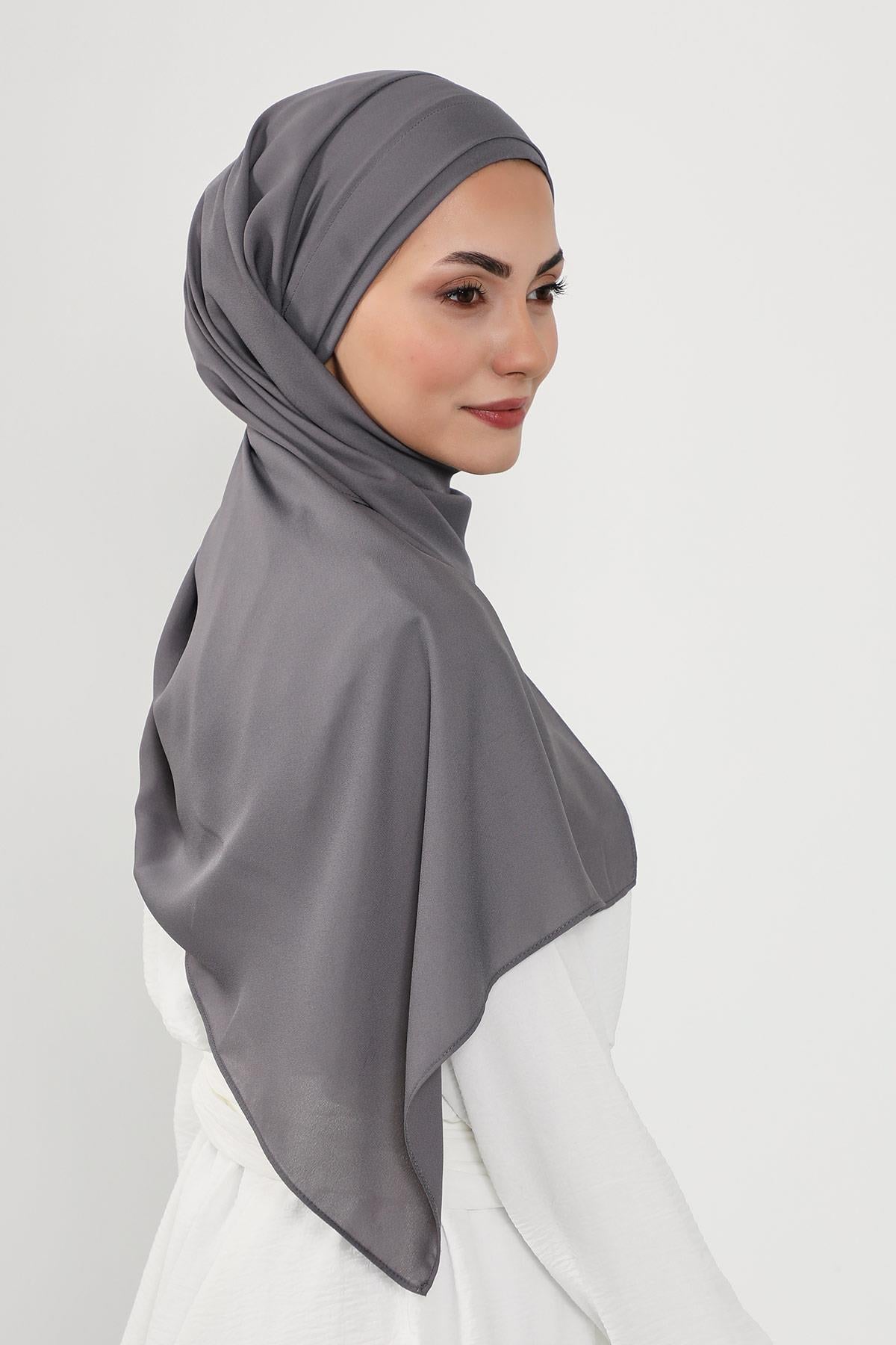 Önü Pileli Tasarım Krep Pratik Şal,PS-54