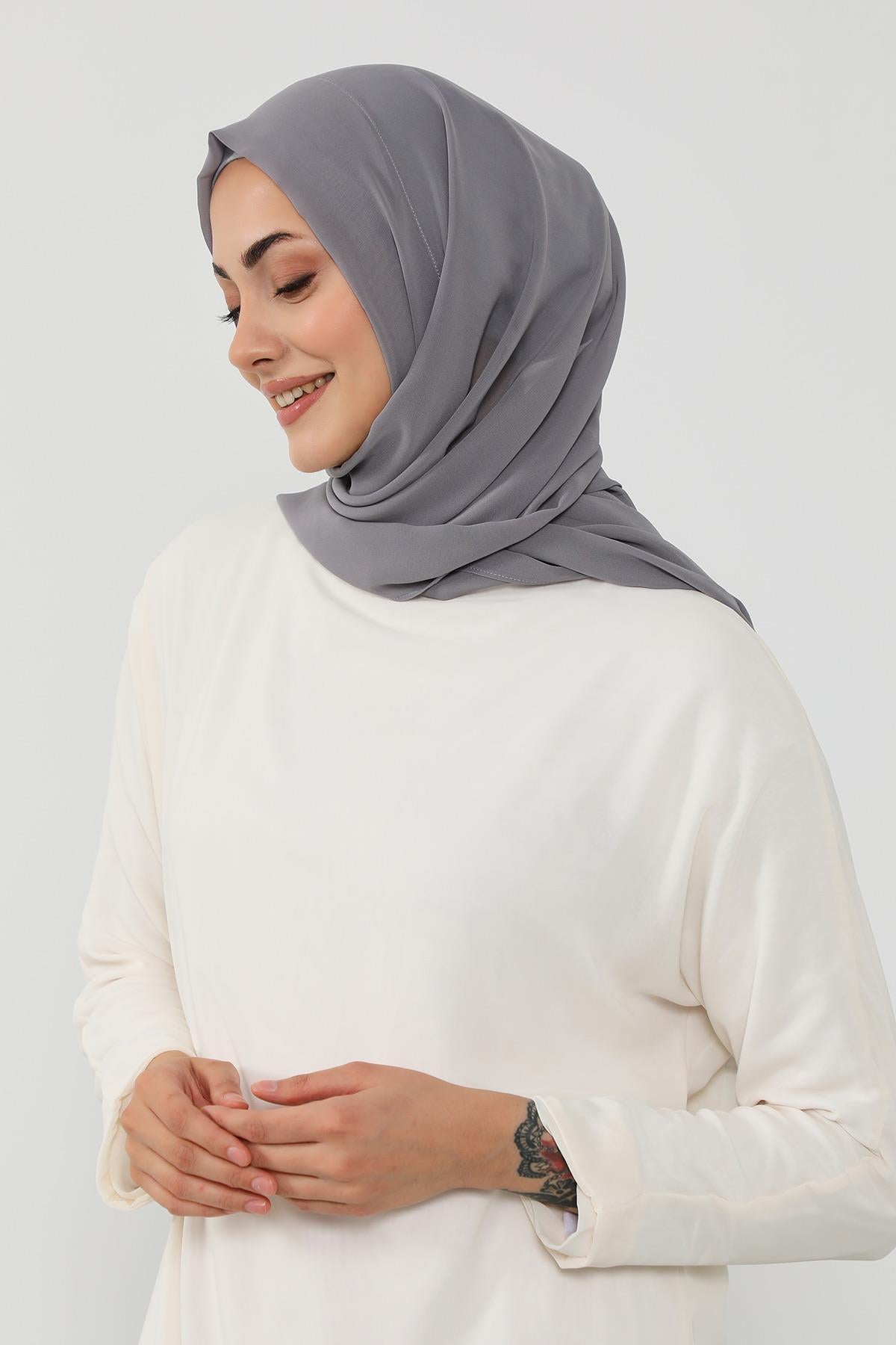 Penye Bone ve Pratik Şifon Şal İkili Takım,PS-48
