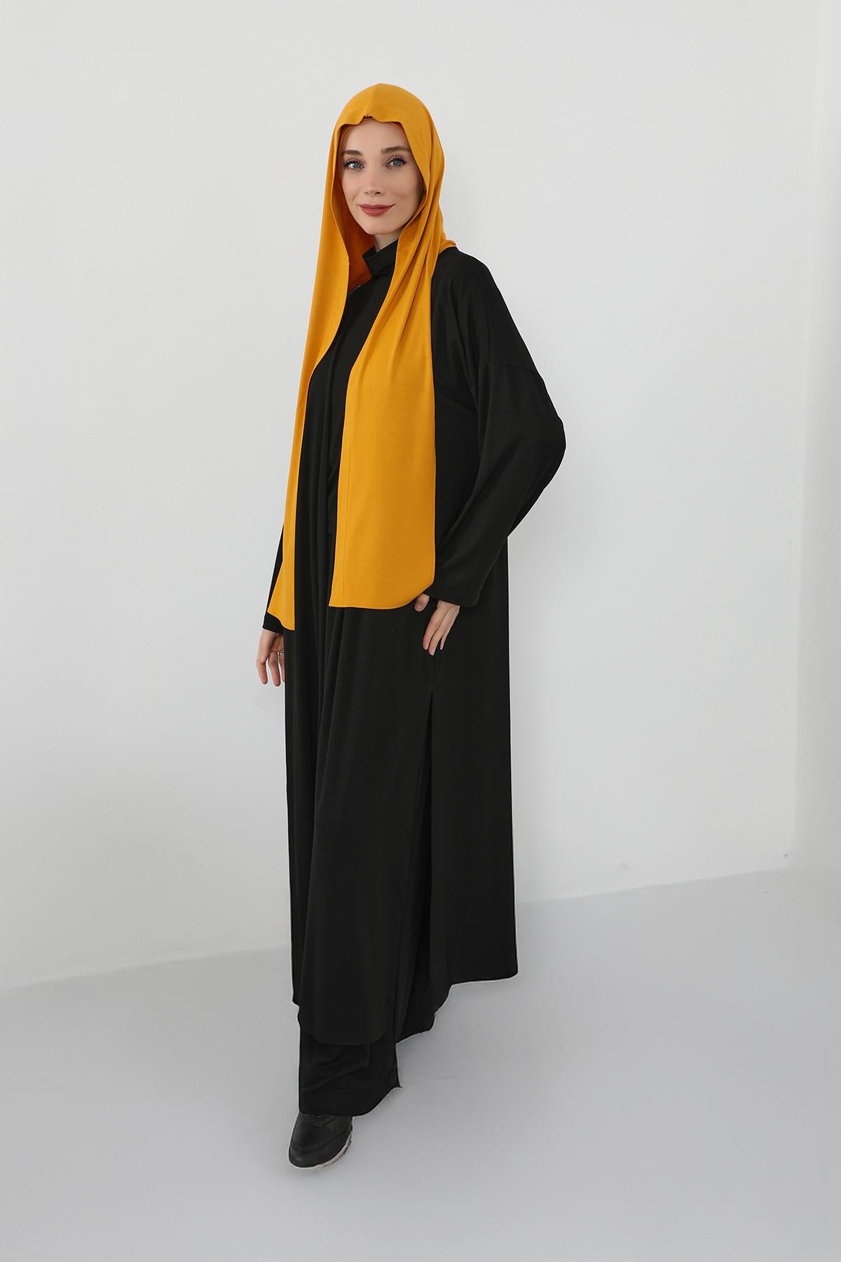 Penye Boneli Hazır Penye Kapşon Şal İkili Takım,PS-57