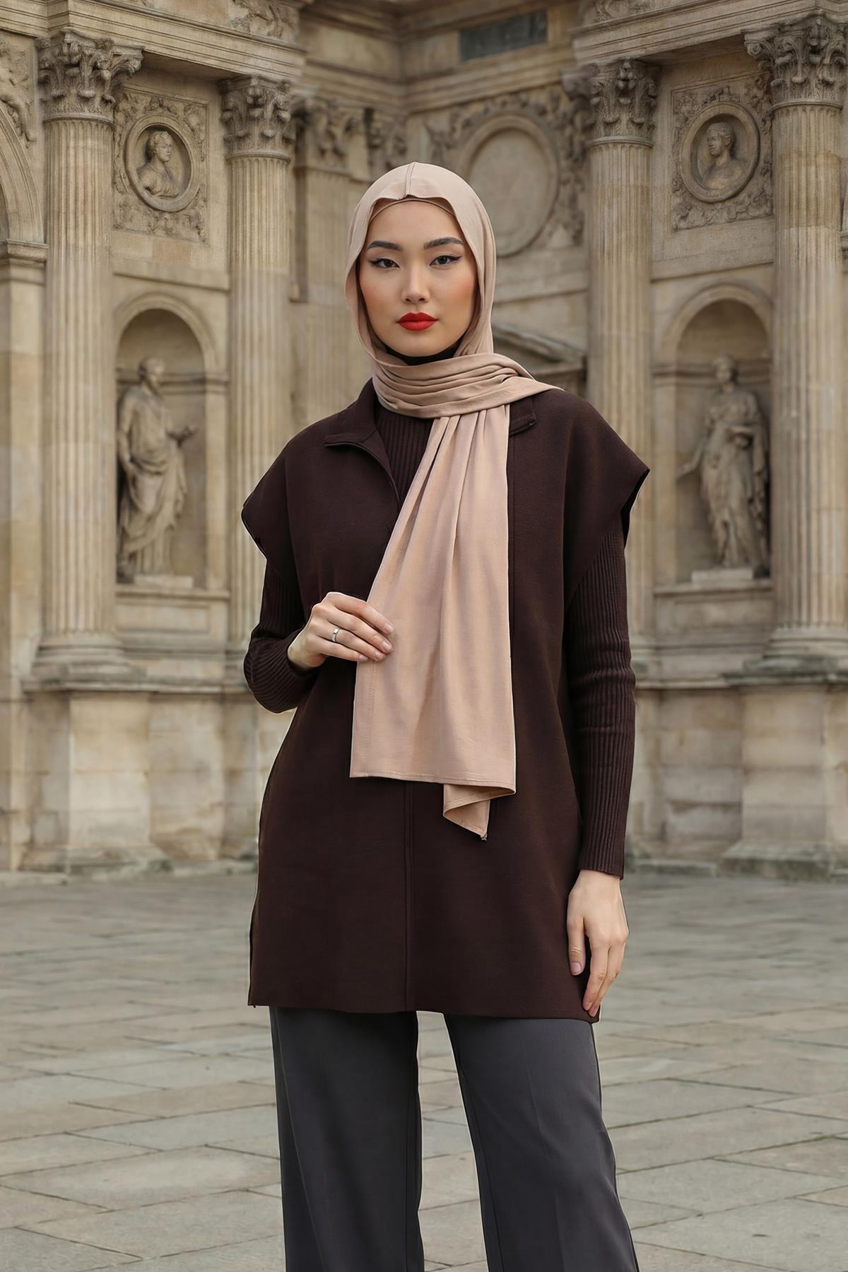 Penye Boneli Hazır Penye Kapşon Şal İkili Takım,PS-57