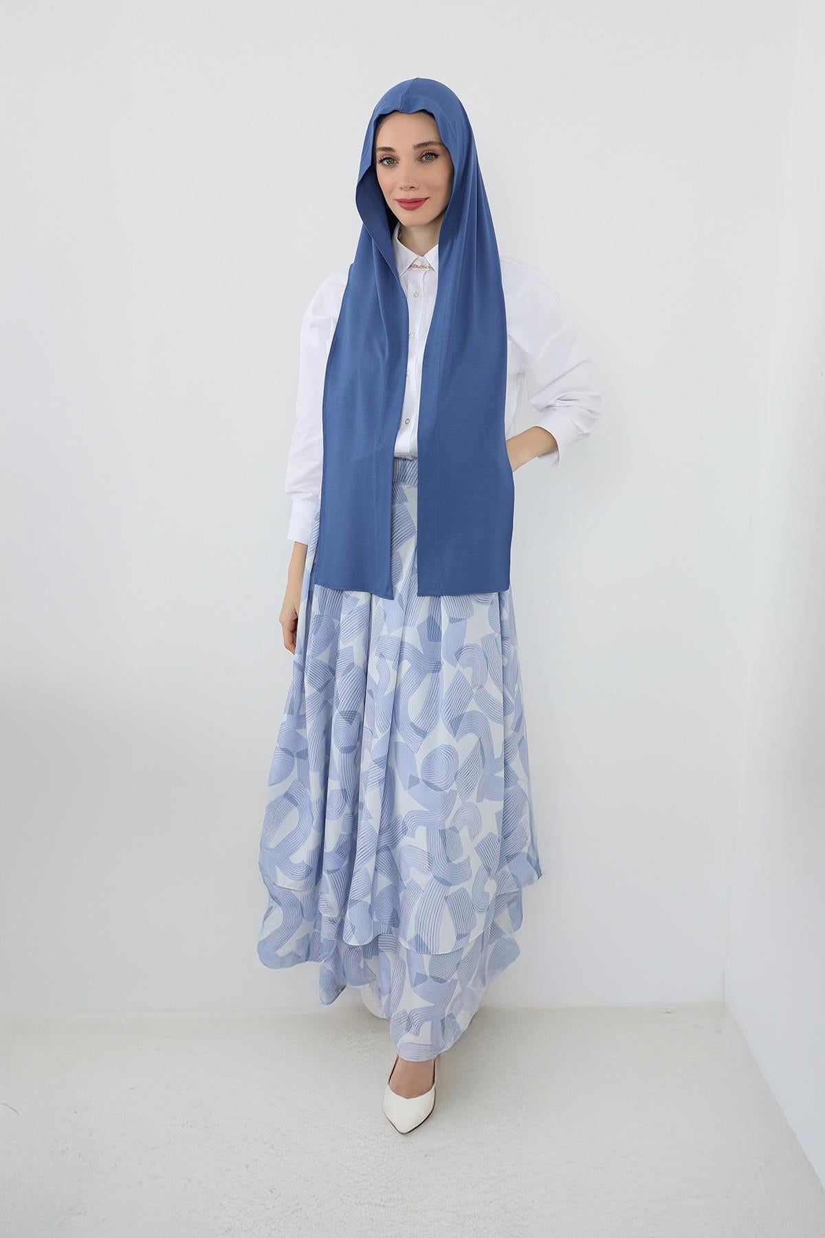 Penye Boneli Hazır Penye Kapşon Şal İkili Takım,PS-57