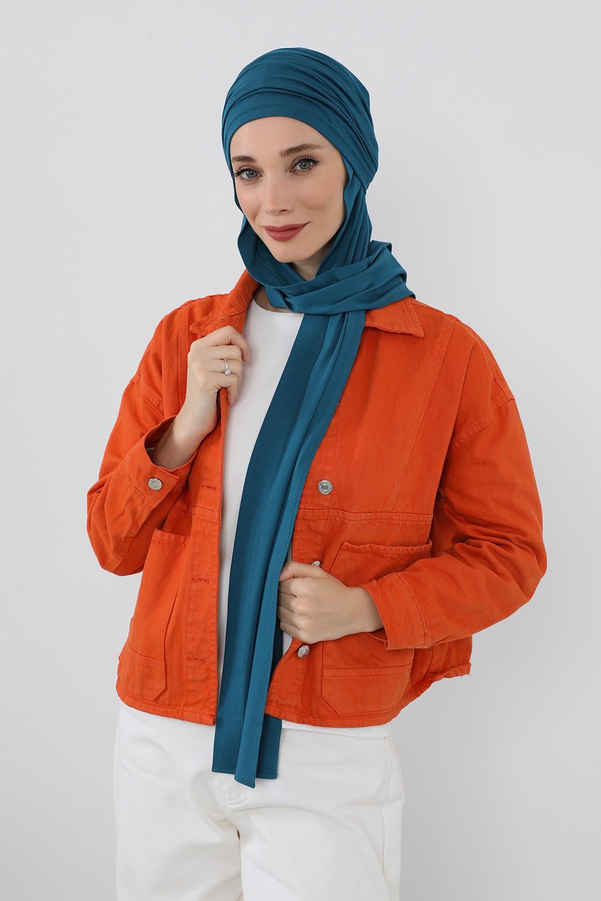 Penye Boneli Hazır Penye Kapşon Şal İkili Takım,PS-57