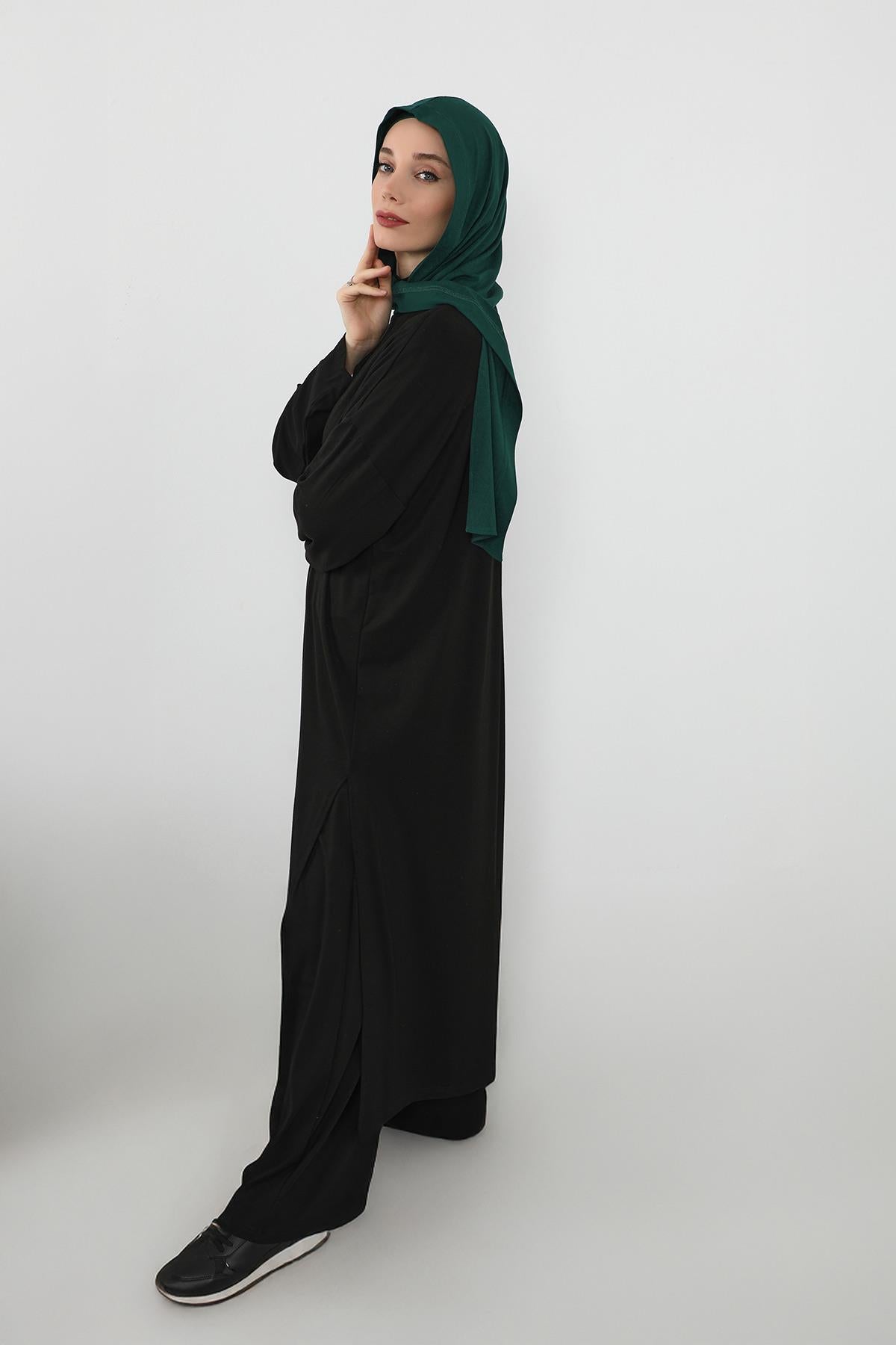 Penye Boneli Hazır Penye Kapşon Şal İkili Takım,PS-57