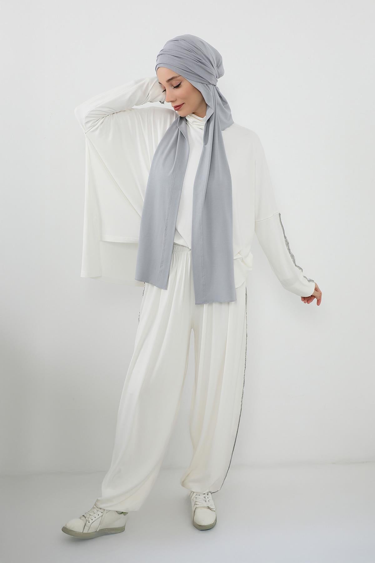 Penye Boneli Hazır Penye Kapşon Şal İkili Takım,PS-57