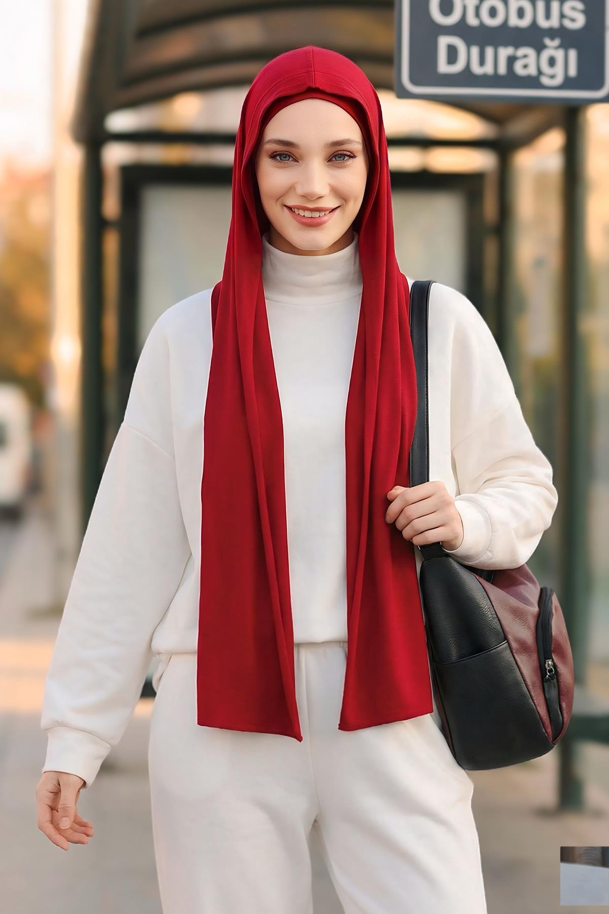 Penye Boneli Hazır Penye Kapşon Şal İkili Takım,PS-57