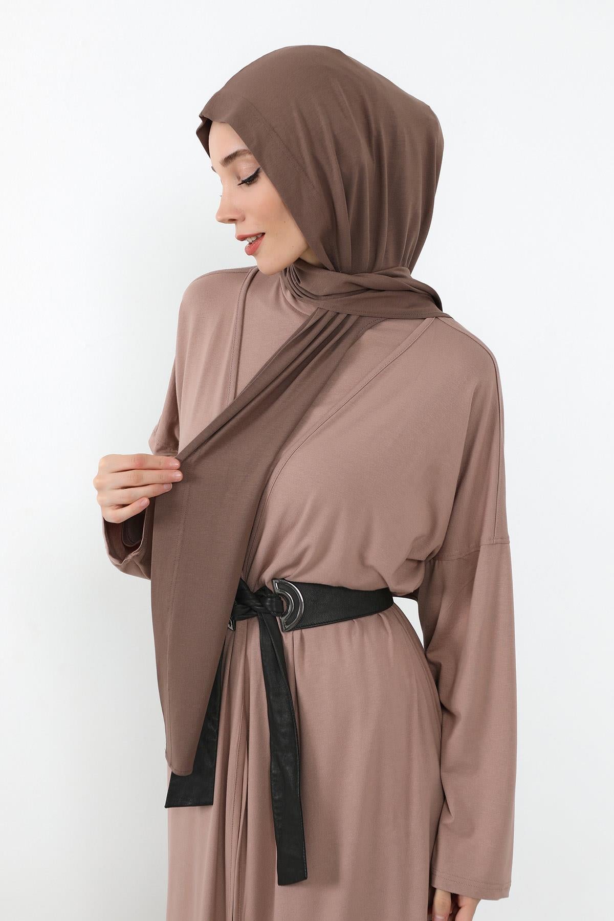 Penye Boneli Hazır Penye Kapşon Şal İkili Takım,PS-57