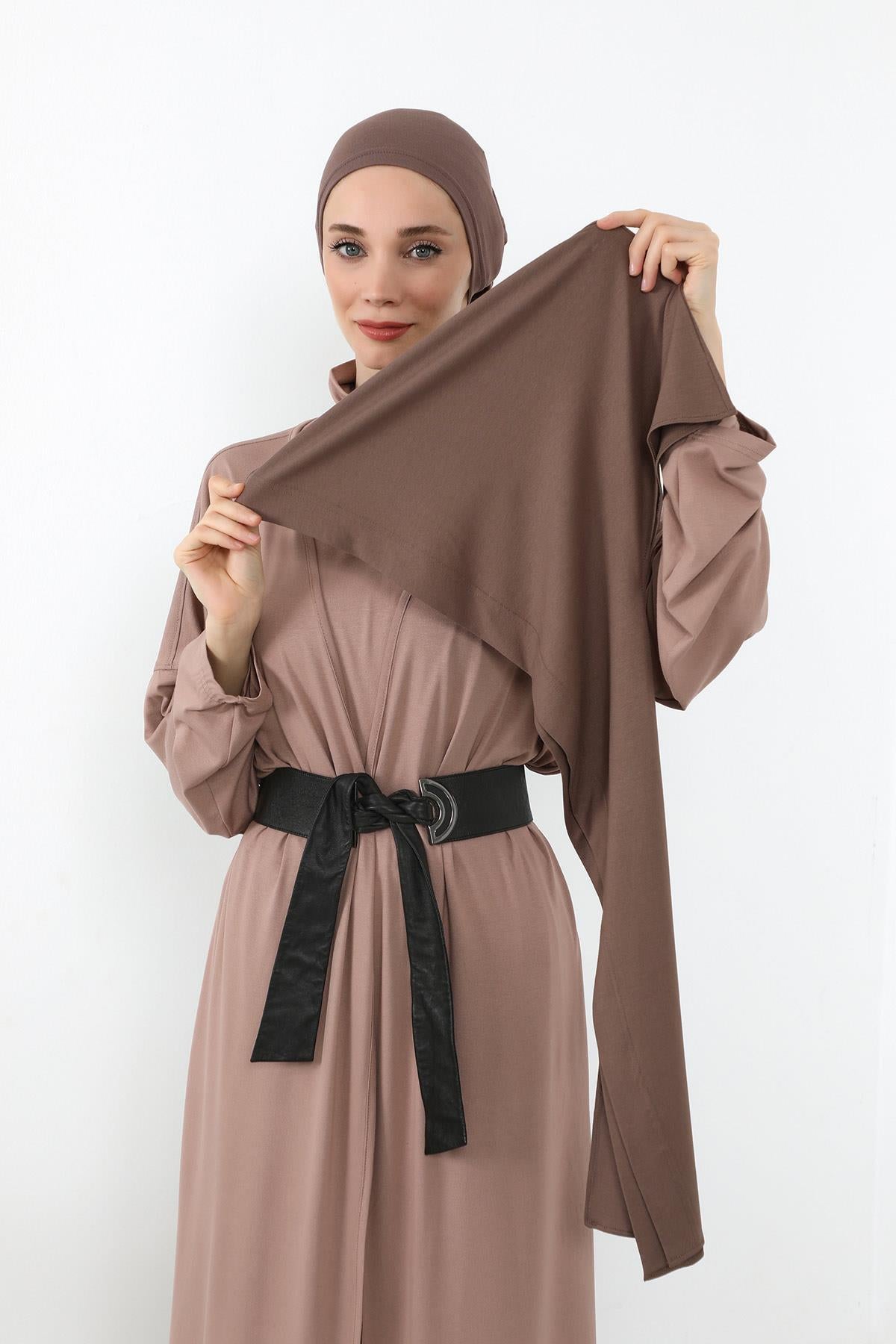 Penye Boneli Hazır Penye Kapşon Şal İkili Takım,PS-57