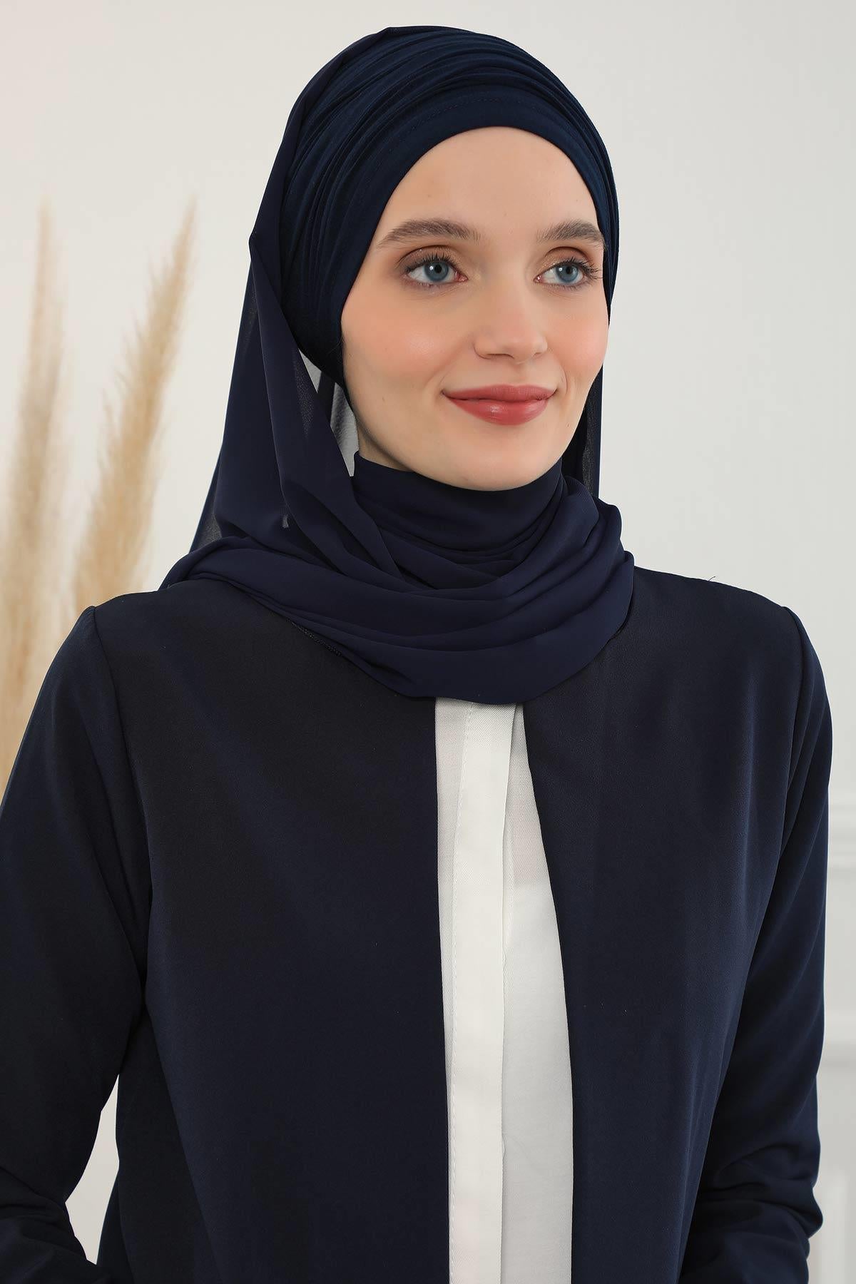 Penye Boneli Şifon Şal,BTS-1,BTS-1