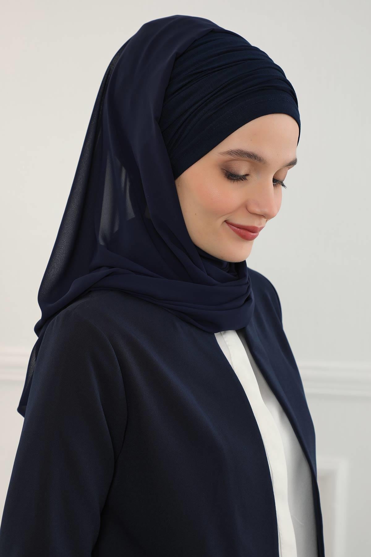 Penye Boneli Şifon Şal,BTS-1,BTS-1