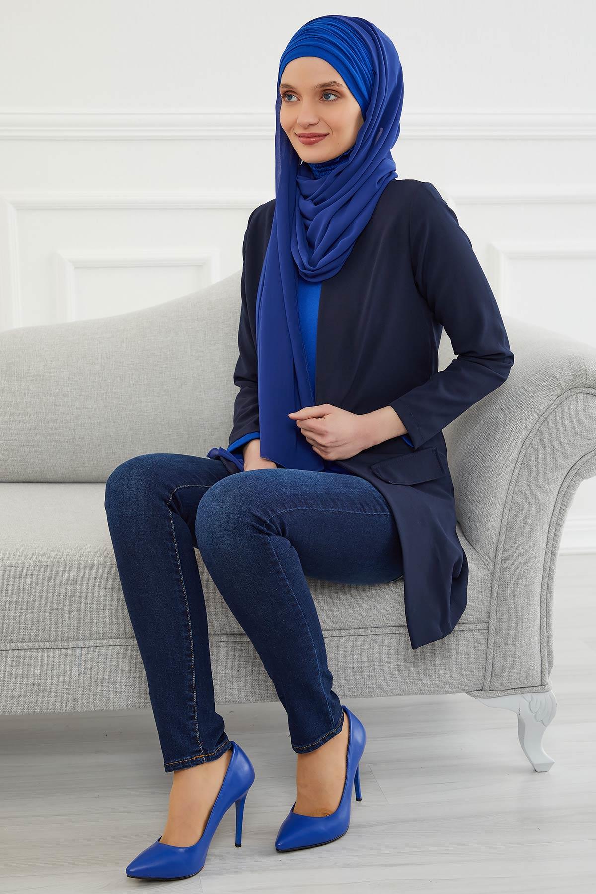 Penye Boneli Şifon Şal,BTS-1,BTS-1