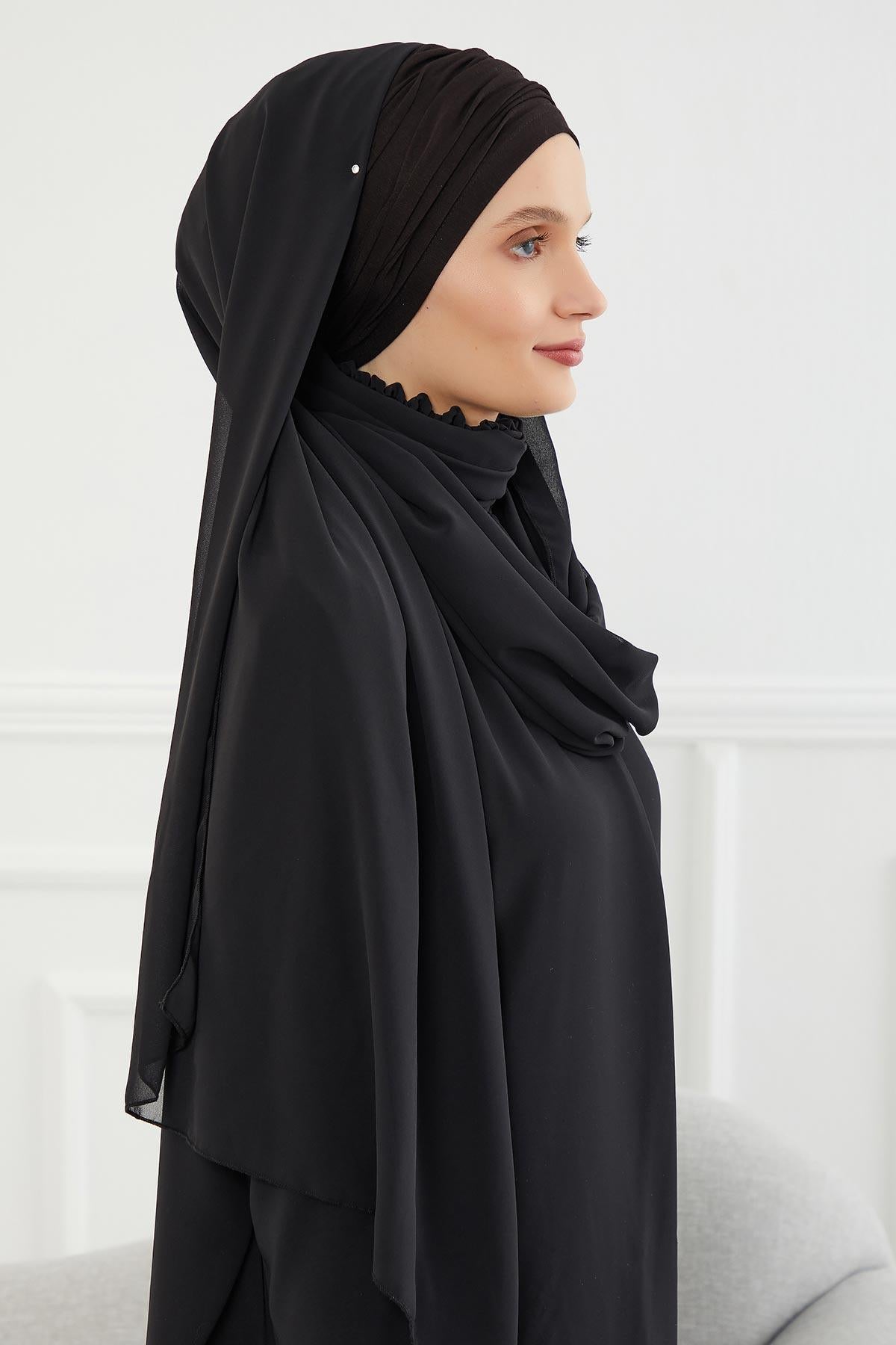 Penye Boneli Şifon Şal,BTS-1,BTS-1