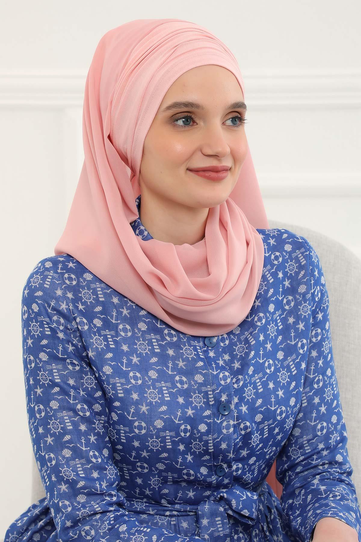 Penye Boneli Şifon Şal,BTS-1,BTS-1