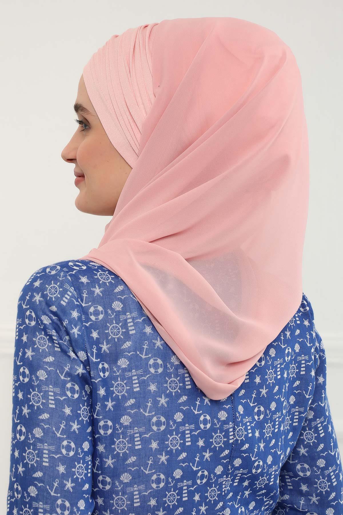 Penye Boneli Şifon Şal,BTS-1,BTS-1