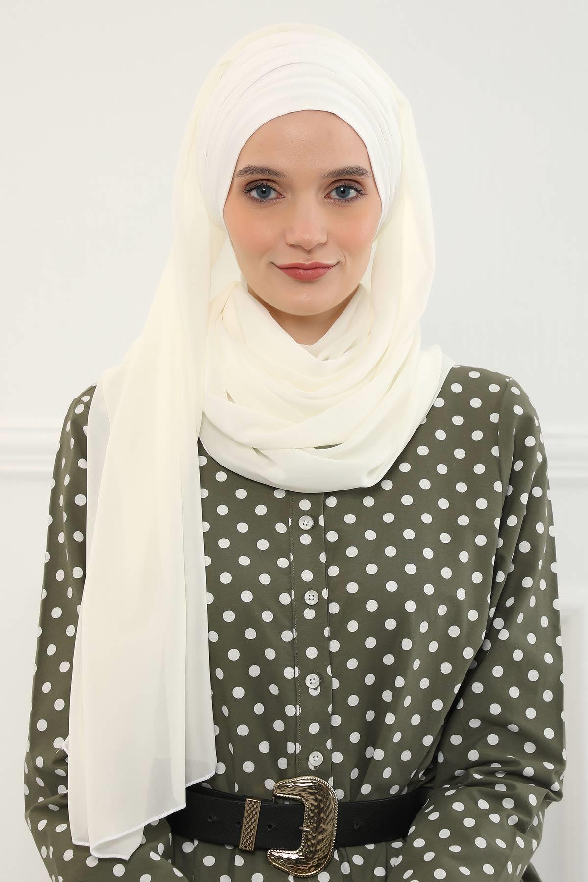 Penye Boneli Şifon Şal,BTS-1,BTS-1