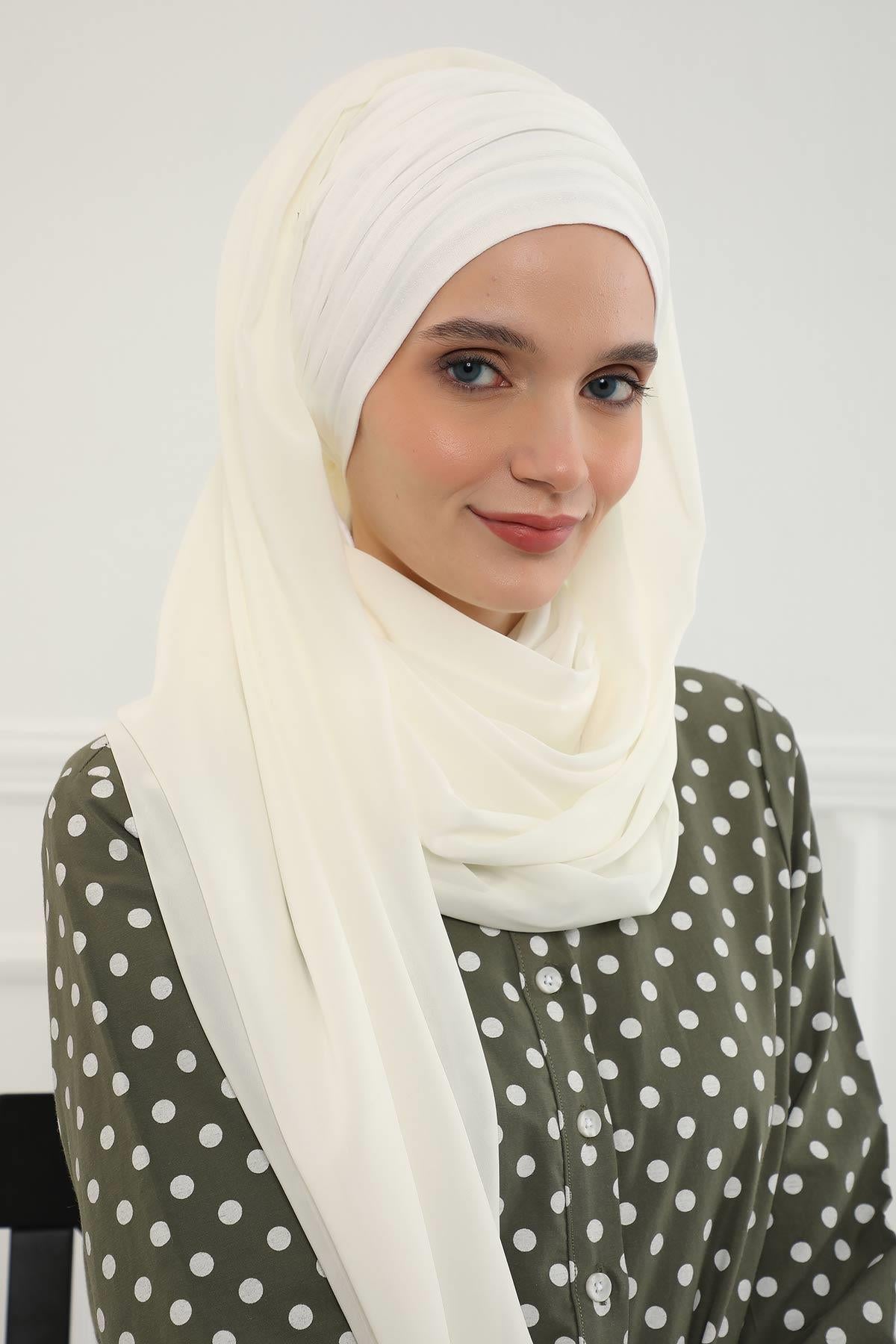 Penye Boneli Şifon Şal,BTS-1,BTS-1