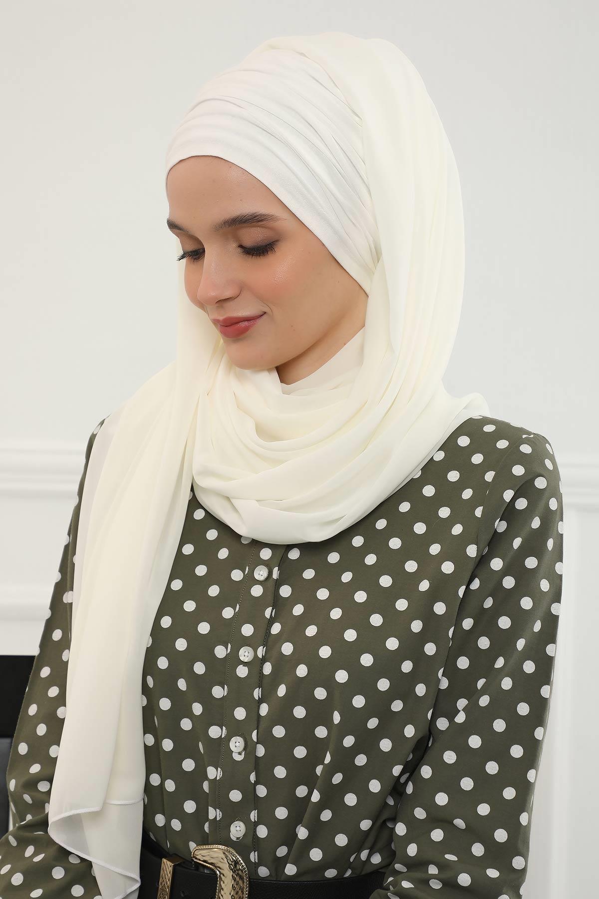 Penye Boneli Şifon Şal,BTS-1,BTS-1