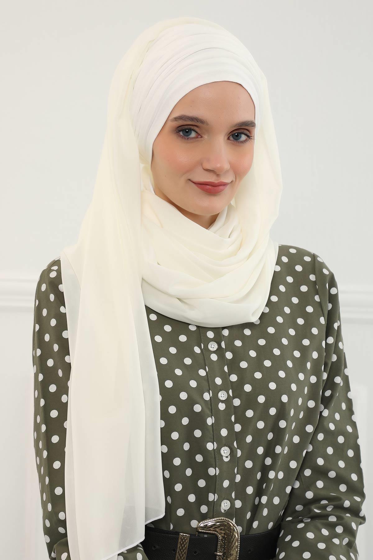 Penye Boneli Şifon Şal,BTS-1,BTS-1