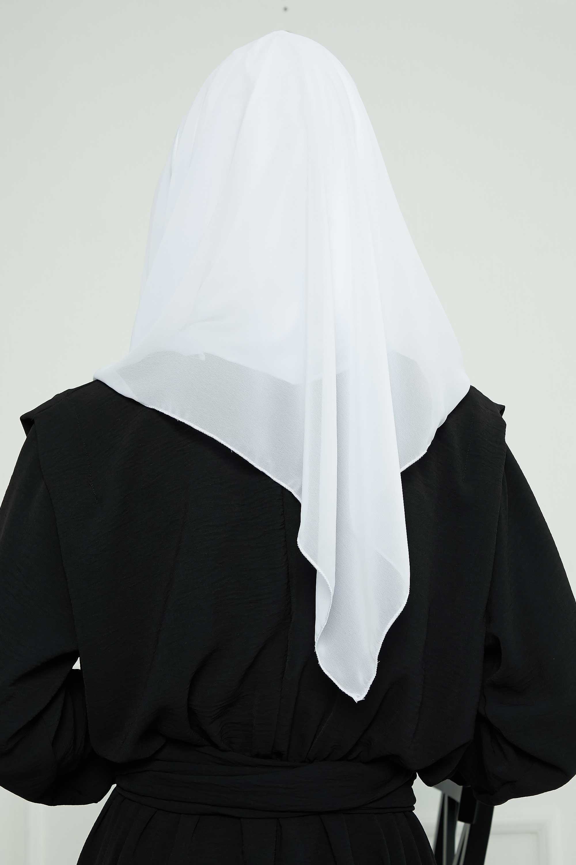 Penye İç Boneli Pratik Şifon Eşarp,PS-45