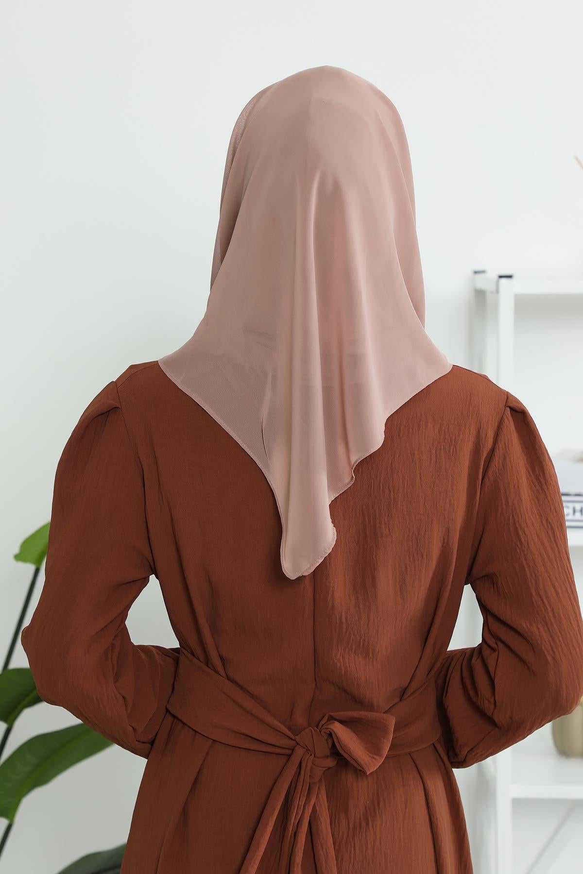 Penye İç Boneli Pratik Şifon Eşarp,PS-45