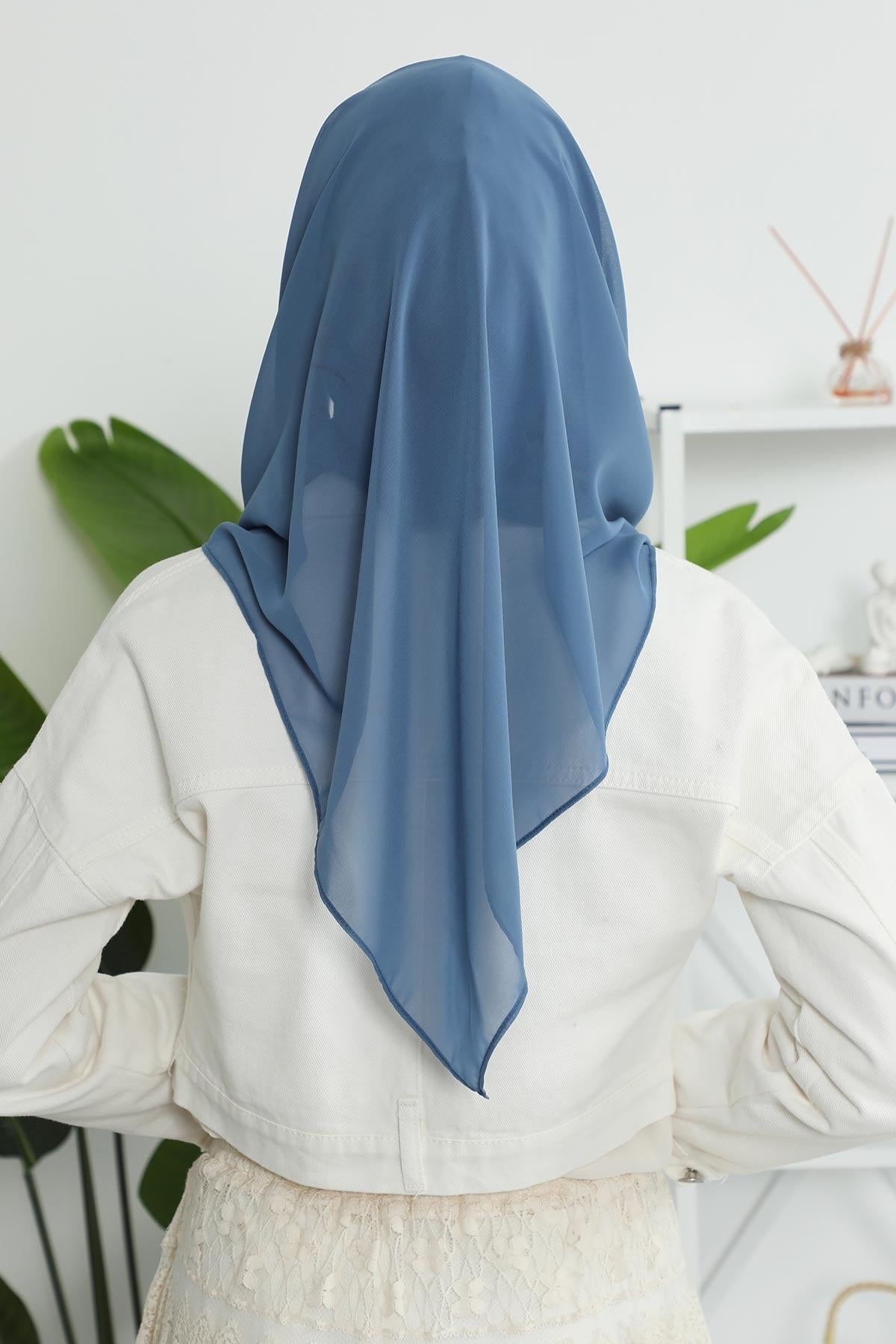 Penye İç Boneli Pratik Şifon Eşarp,PS-45